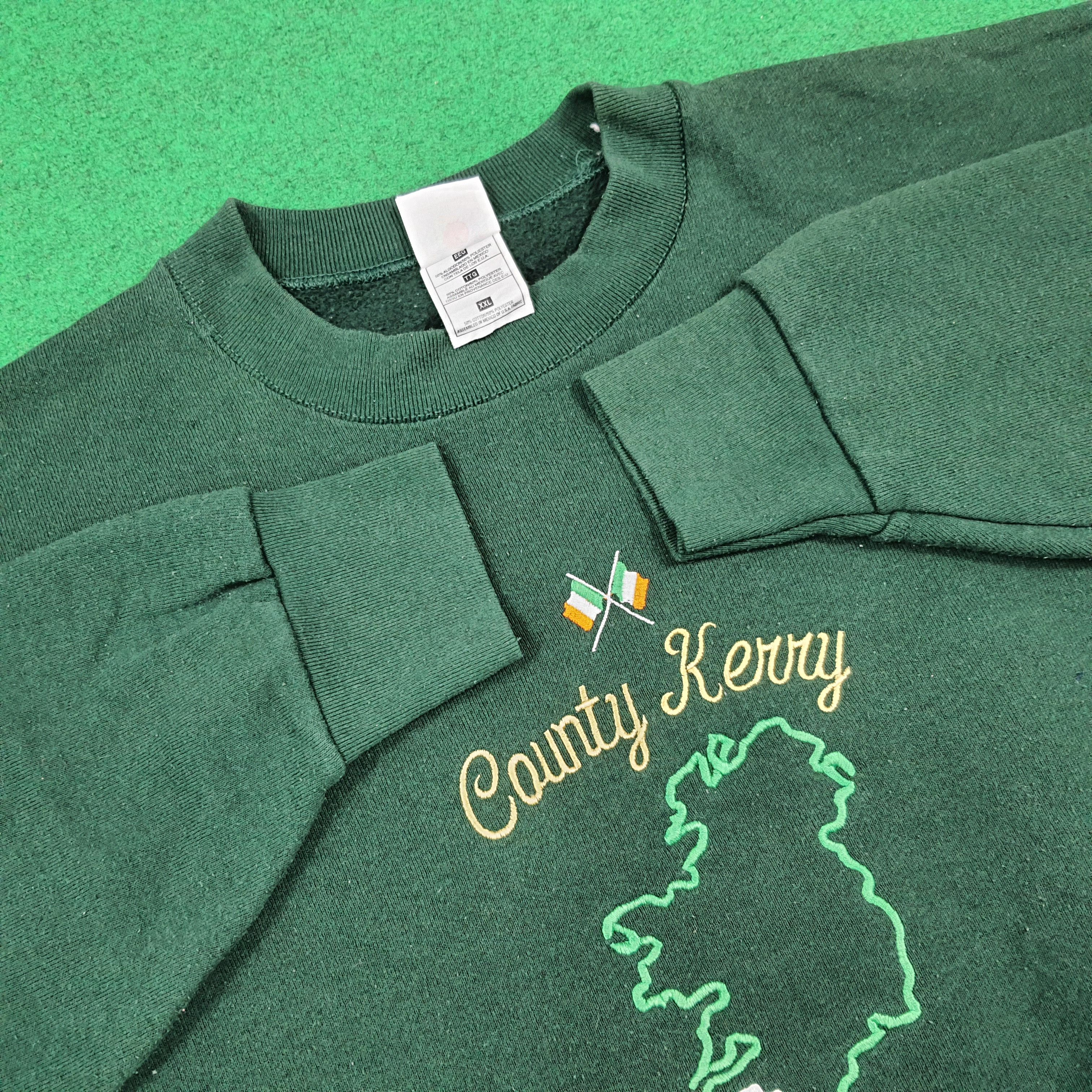 Fruit Of The Loom Vintage County Kerry Ireland Heritage Sweatshirt C290N36 Size US XXL / EU 58 / 5 - 4 Thumbnail