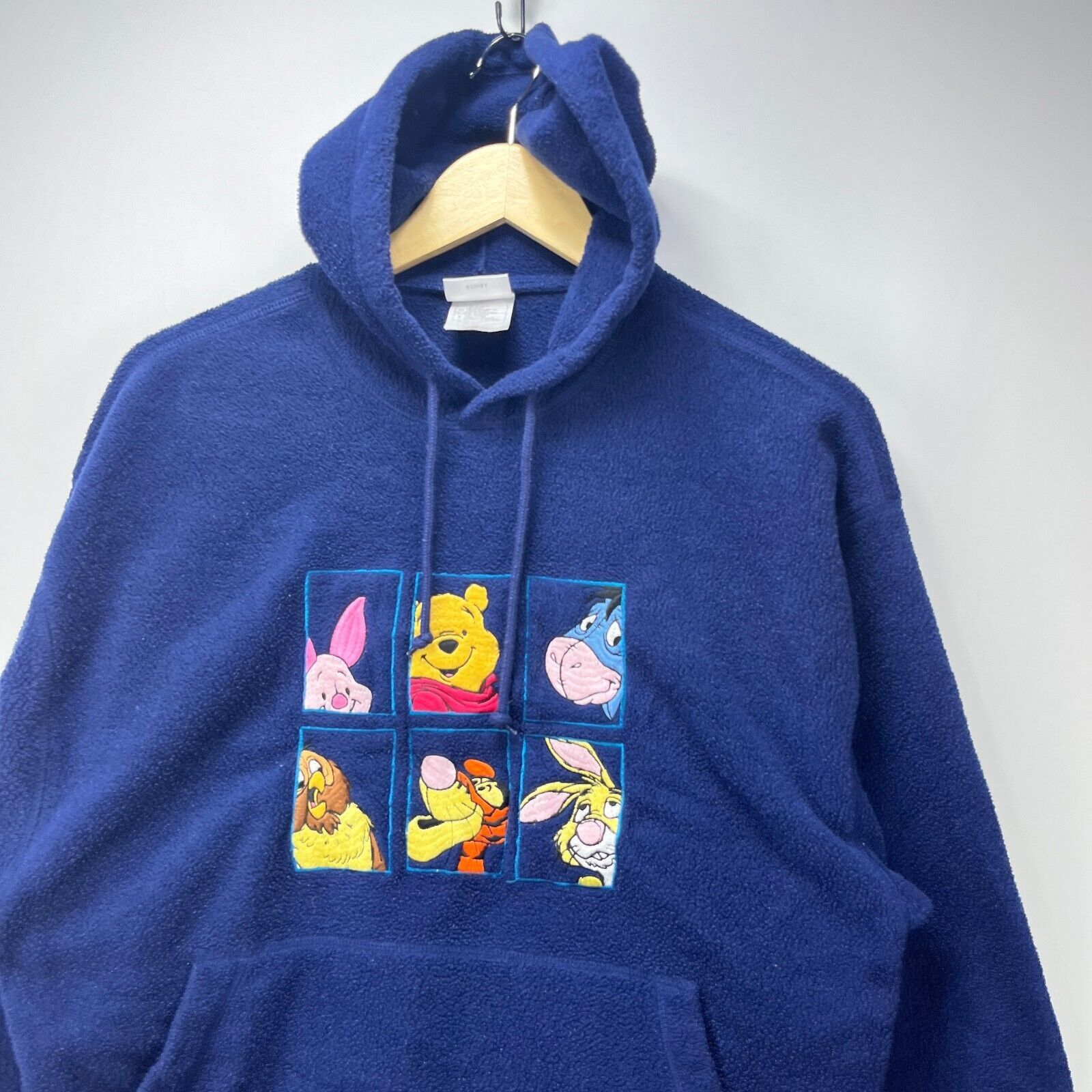 Disney × Vintage Vintage '90s Disney Winnie the Pooh Fleece Hoodie Small Size US S / EU 44-46 / 1 - 2 Thumbnail