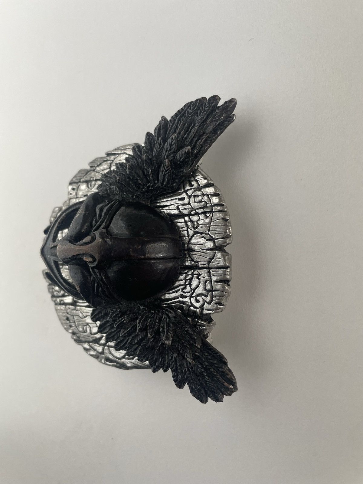 Vintage Norse Goth Ossa Ravenhead Helmet Warrior 3D Belt Buckle 1991 Size ONE SIZE - 6 Thumbnail