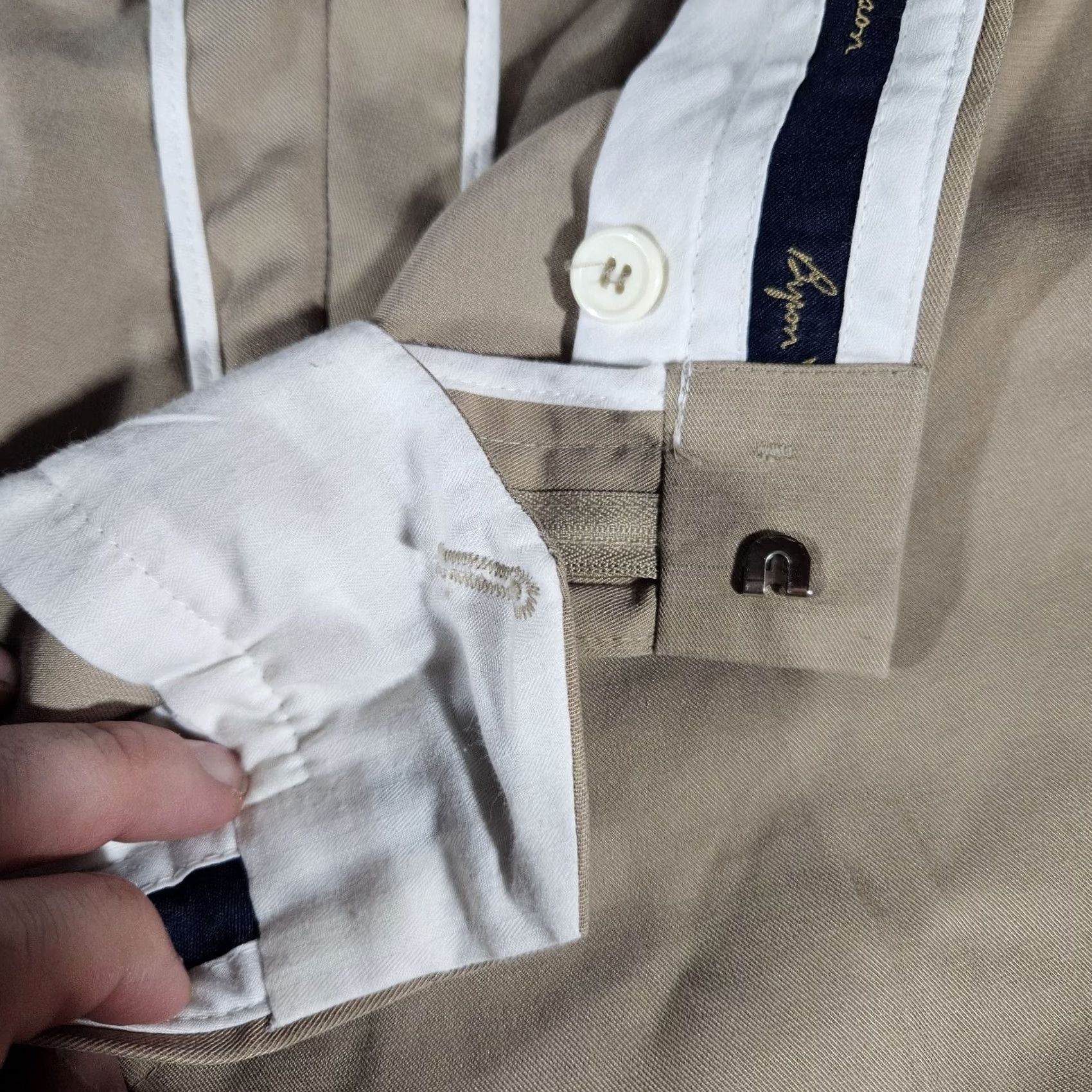 Vintage Byron Nelson Beige Mens Chino Shorts Size 40 Stretch Casual Travel Formal Size US 40 / EU 56 - 2 Thumbnail