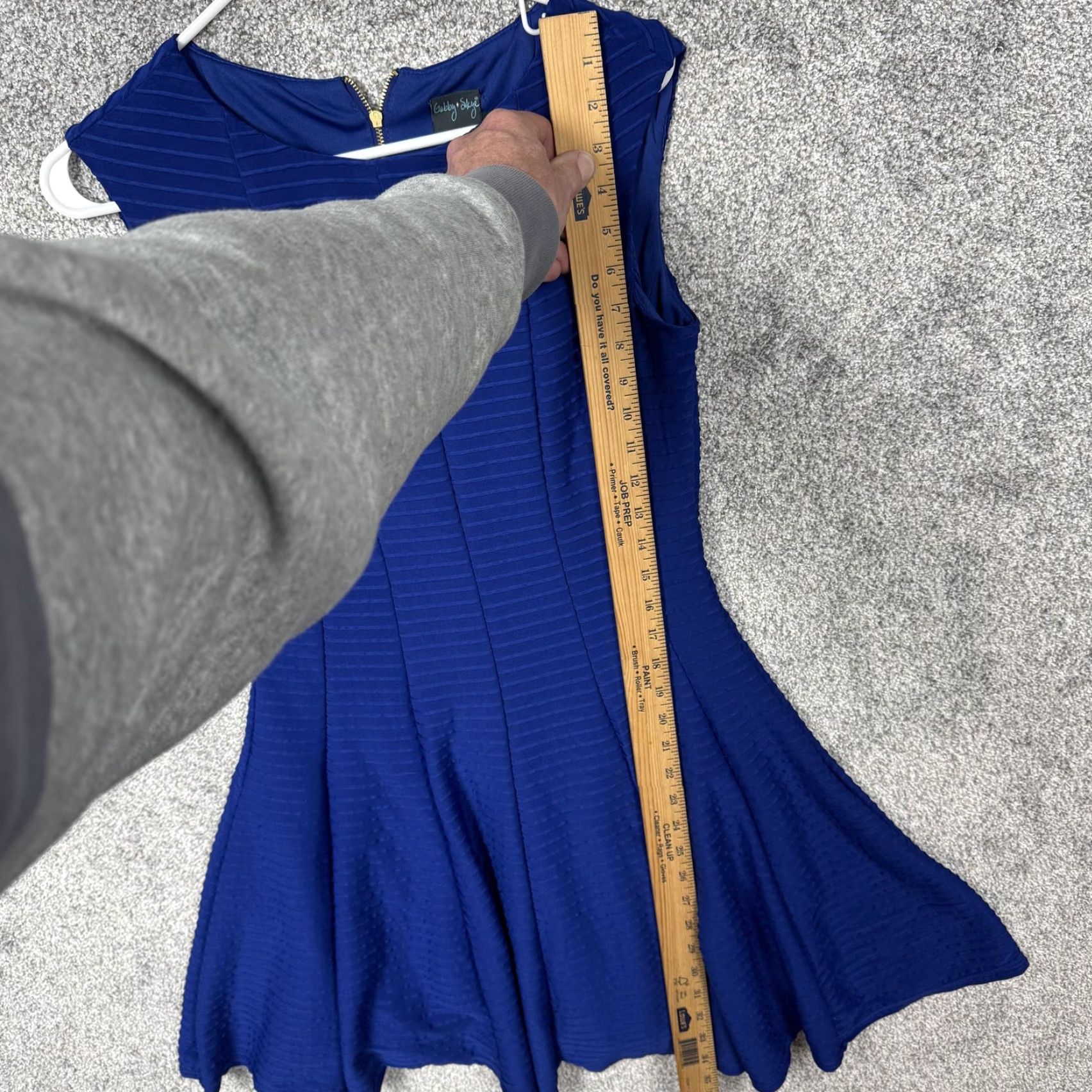 Vintage Gabby Skye Dress Sz 6 Textured Skater Feminine Chic Classic Date Night Cocktail Dress Size M / US 6-8 / IT 42-44 - 2 Thumbnail