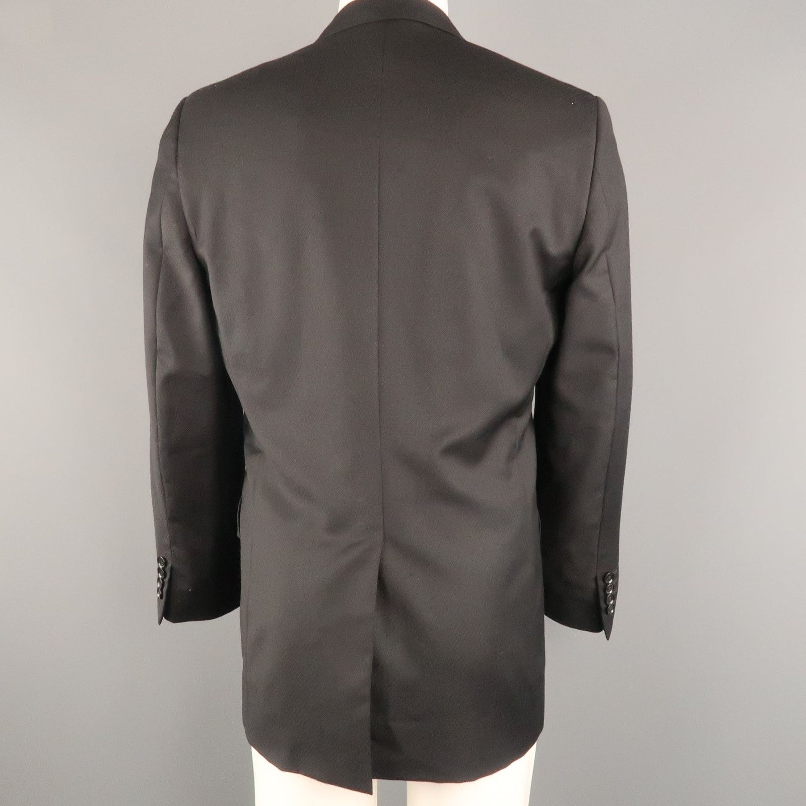 Dolce & Gabbana DOLCE & GABBANA 38 Stripe Wool Notch Lapel Sport Coat Size 38R - 4 Thumbnail