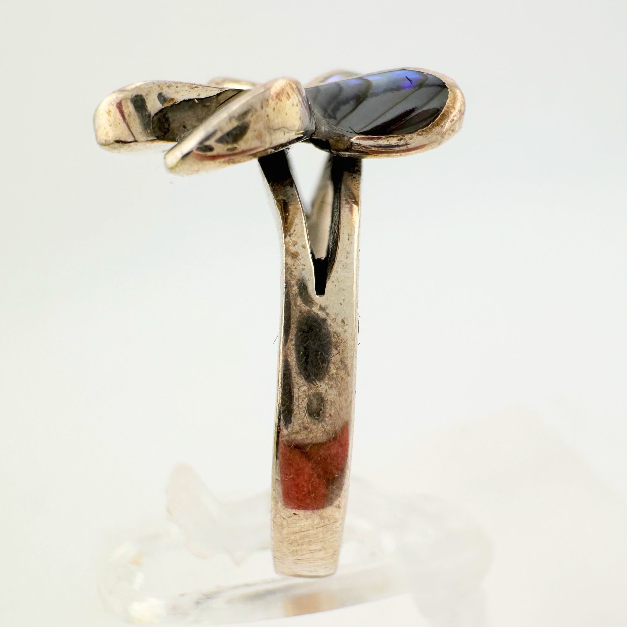 Other Natural Abalone Flower Ring in Sterling Silver Size 9.75 Size ONE SIZE - 5 Thumbnail