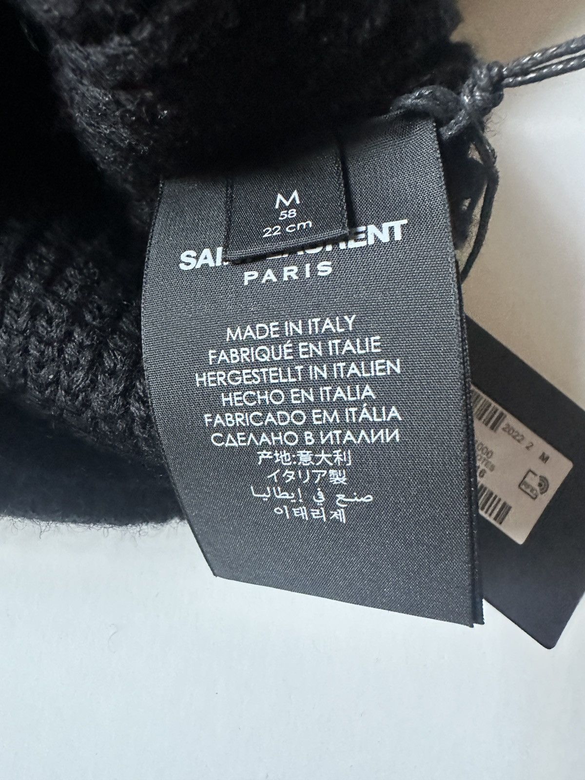 Saint Laurent Paris 🖤🖤Large Ribbed Balaclava in Wool🖤🖤 Size ONE SIZE - 4 Thumbnail