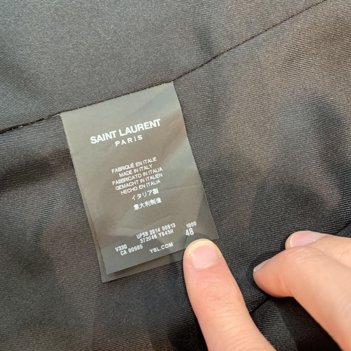 Saint Laurent Paris Saint Laurent Black Waistcoast Size 48R - 4 Thumbnail