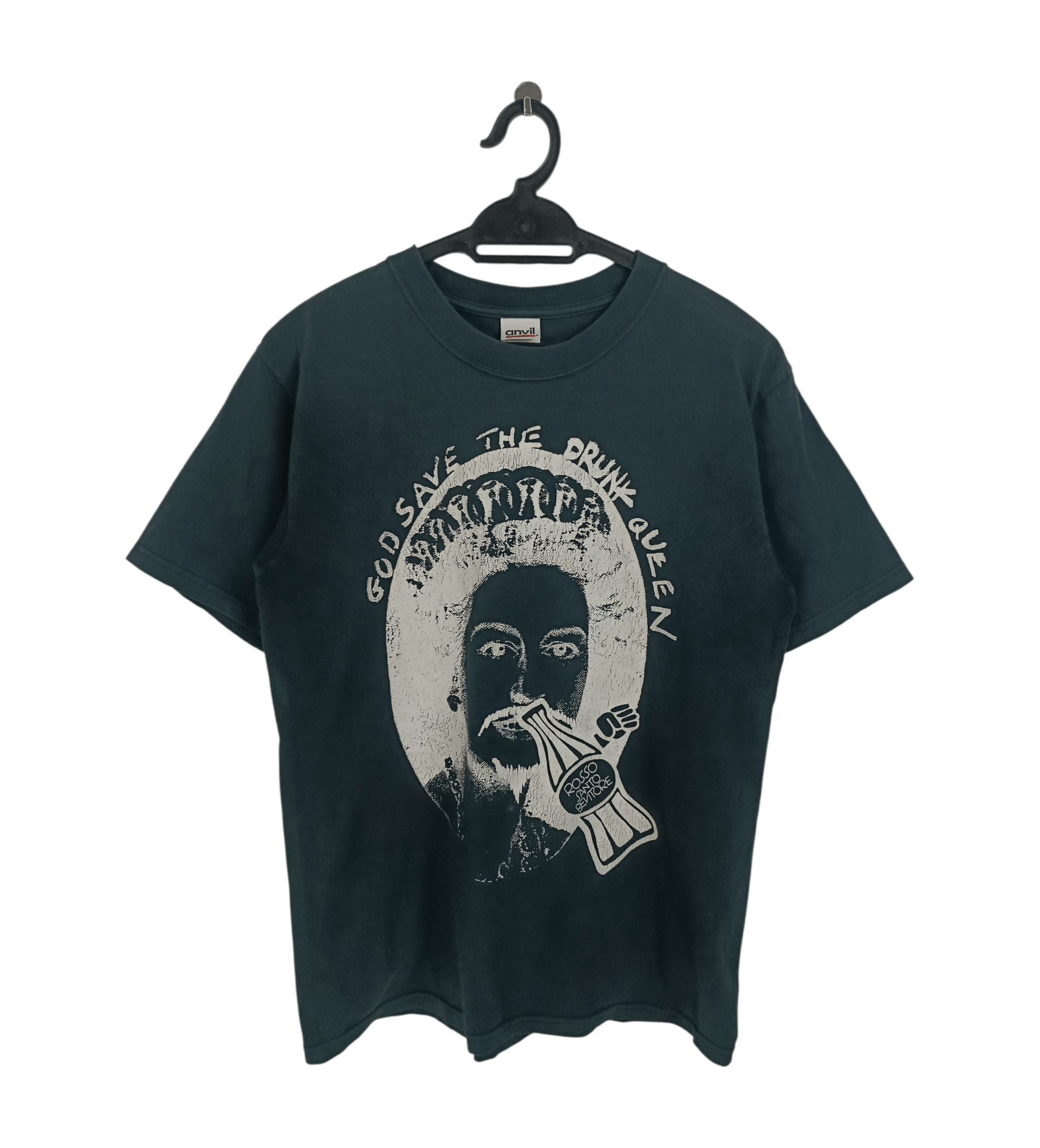VINTAGE GOD SAVE THE DRUNK QUEEN FUNNY SEX PISTOLS PUNK RARE