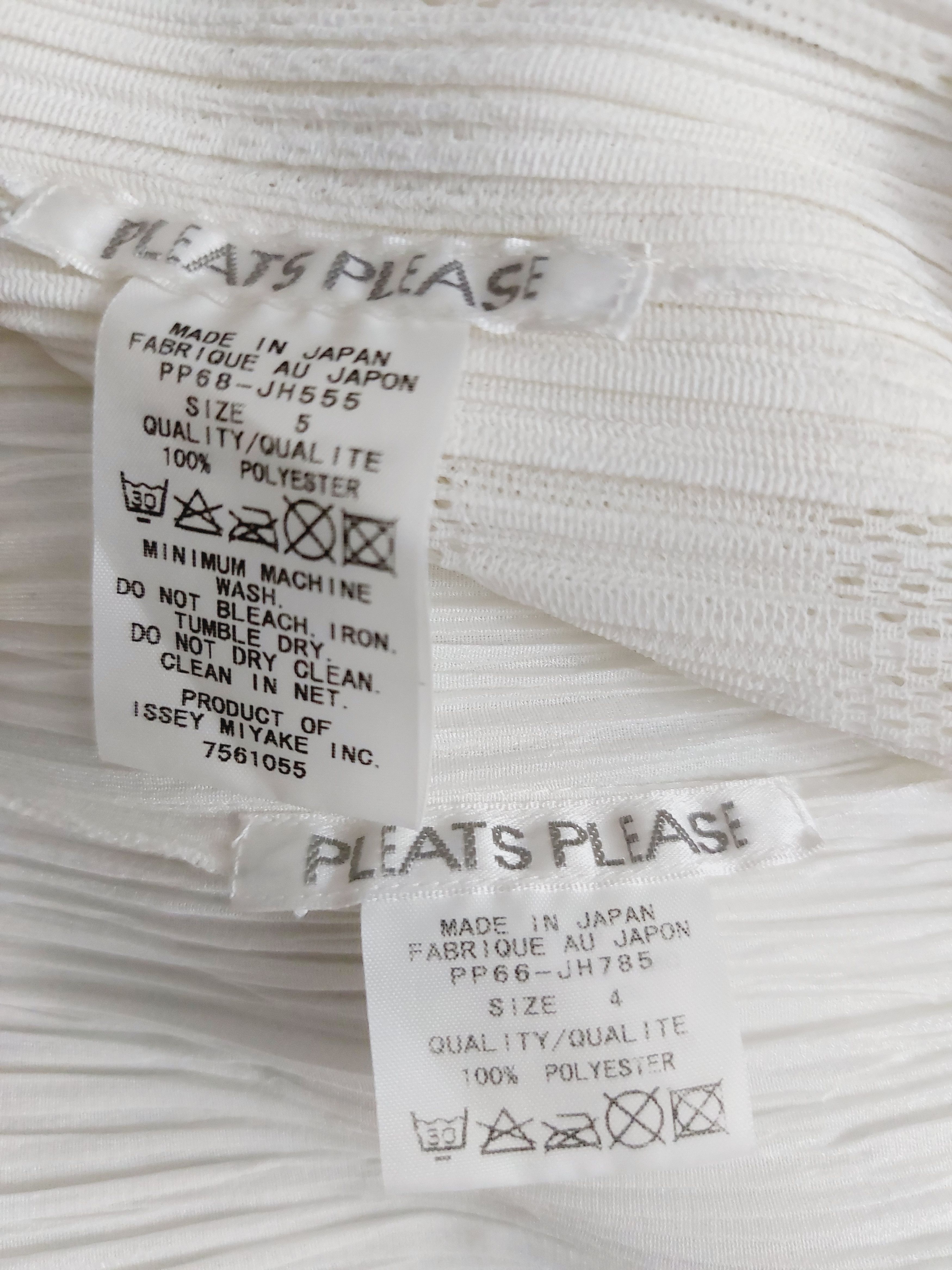 Issey Miyake Issey Miyake Pleats Please White Wedding Dress Set Size ONE SIZE - 16 Thumbnail