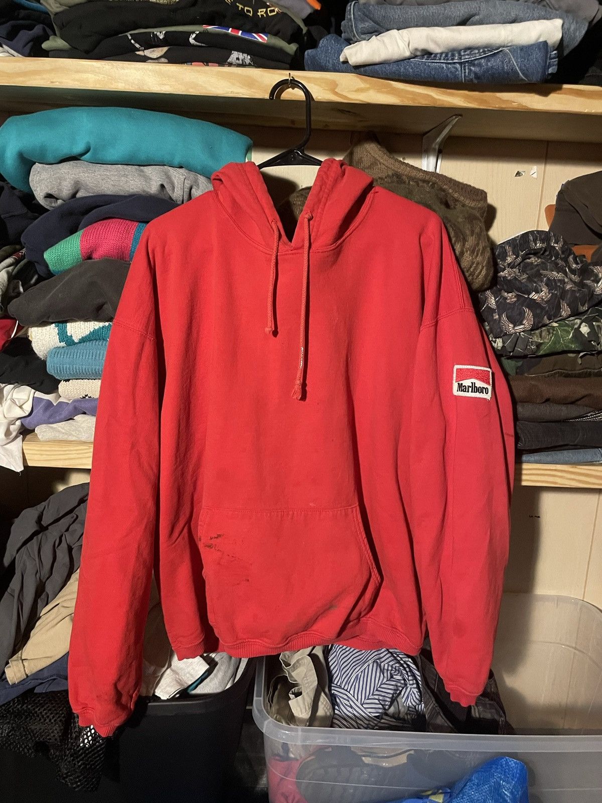 Marlboro × Vintage Marlboro Hoodie Size US XXL / EU 58 / 5 - 1 Thumbnail
