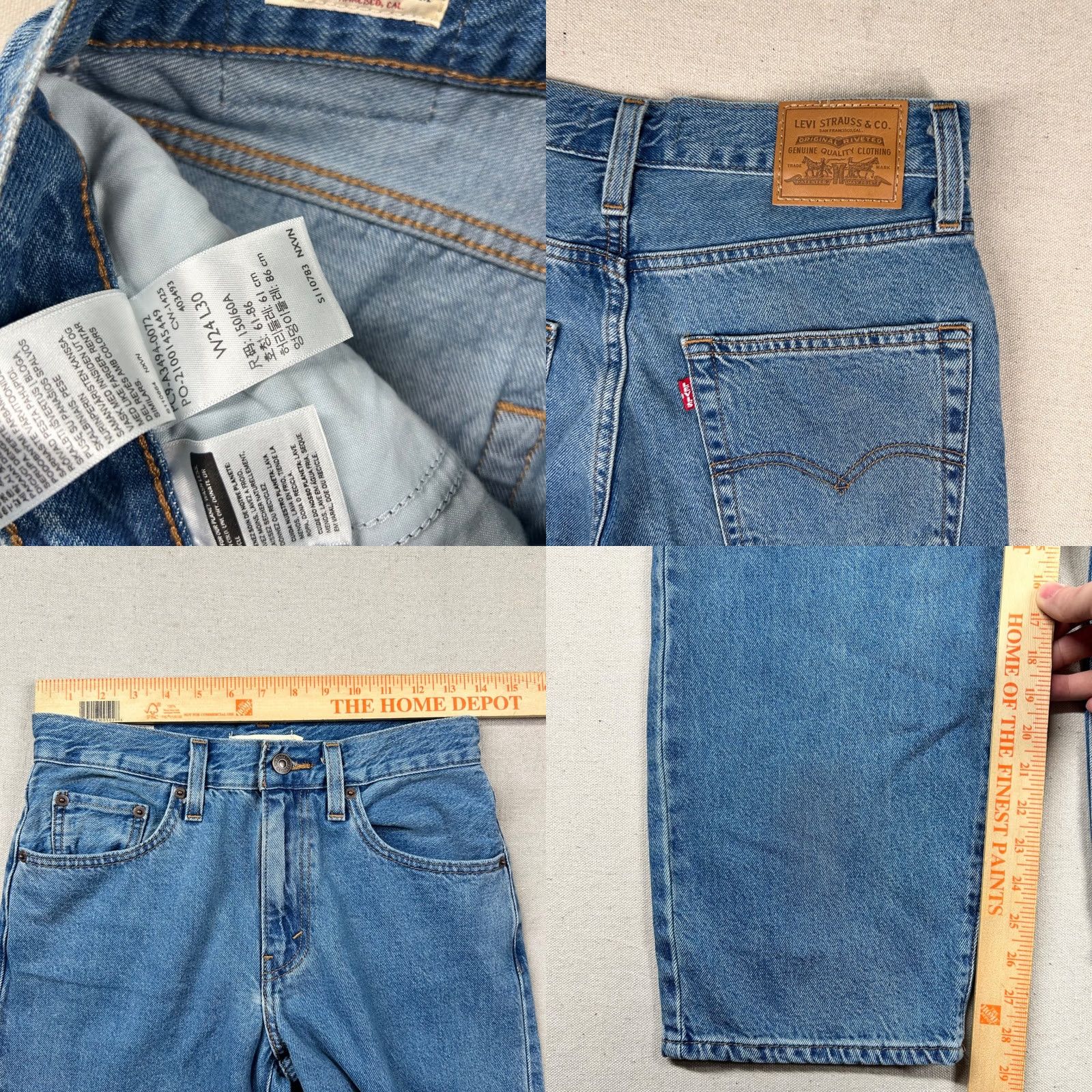 Levi's VINTAGE Levi's Premium Jeans Womens 24 Baggy Dad Relaxed Skater Mid Wash Denim Grunge Size 42" / US 20 - 8 Thumbnail