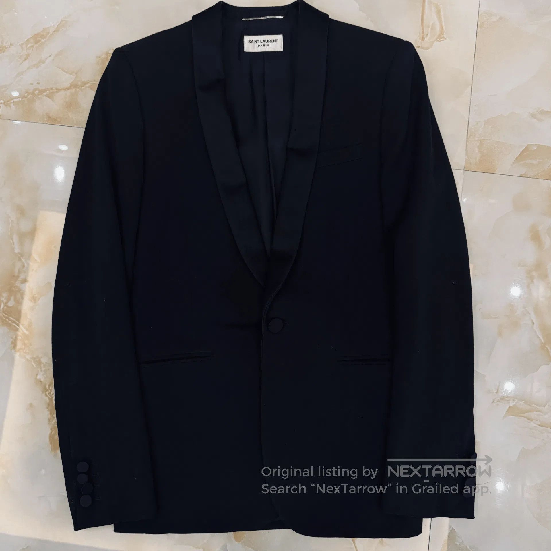 Saint Laurent Paris Saint Laurent 14SS Shawl Collar Blazer. Size US S / EU 44-46 / 1 - 1 Thumbnail