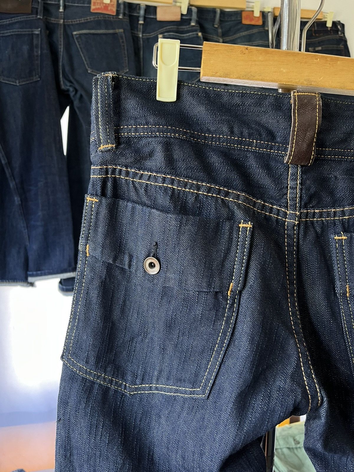 Pure Blue Japan RARE Pure Blue Japan Archive 2000s Flare Cut Selvedge Denim Size US 33 - 11 Thumbnail