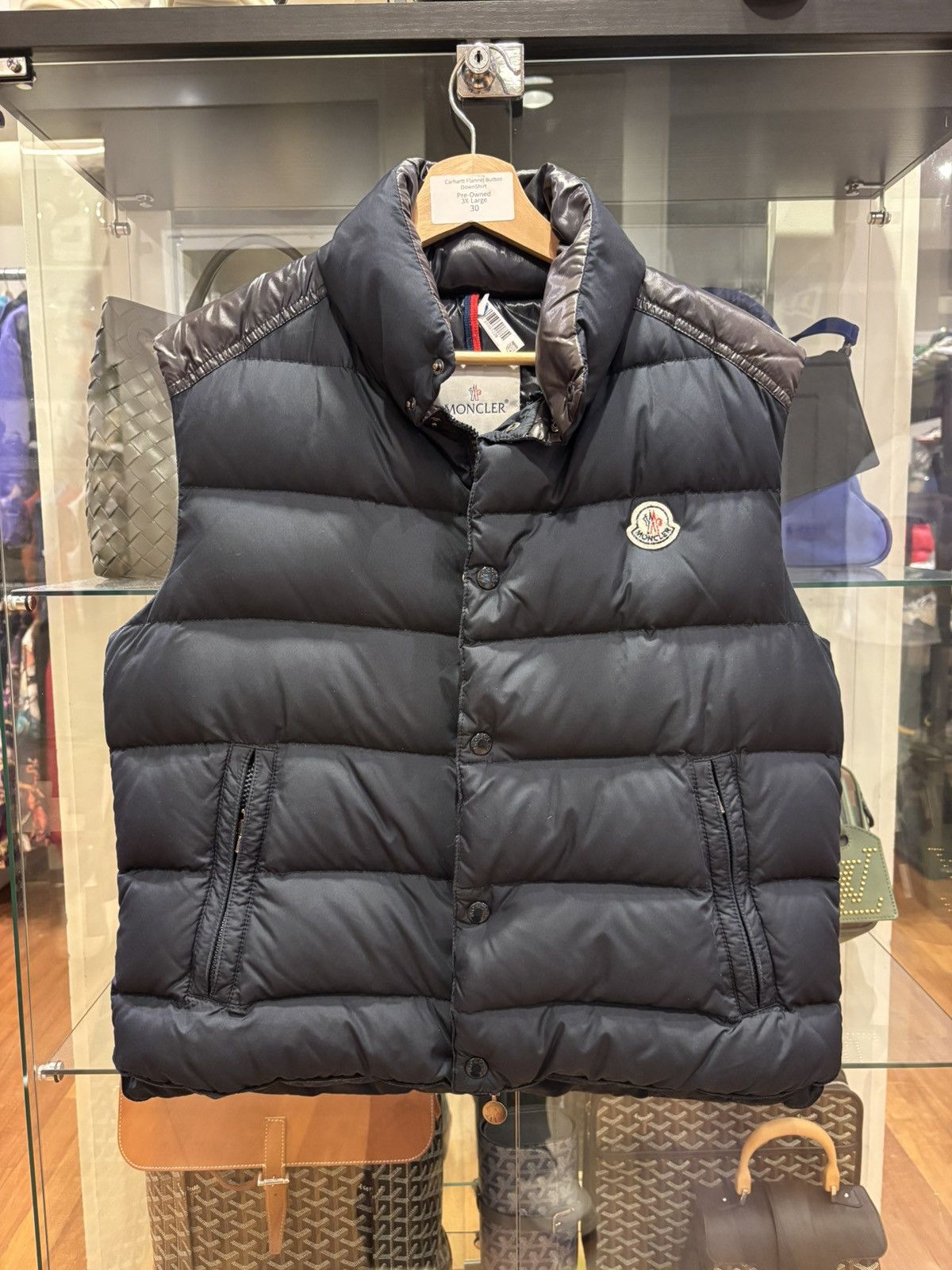 Moncler Moncler Vest Navy Size US M / EU 48-50 / 2 - 1 Thumbnail