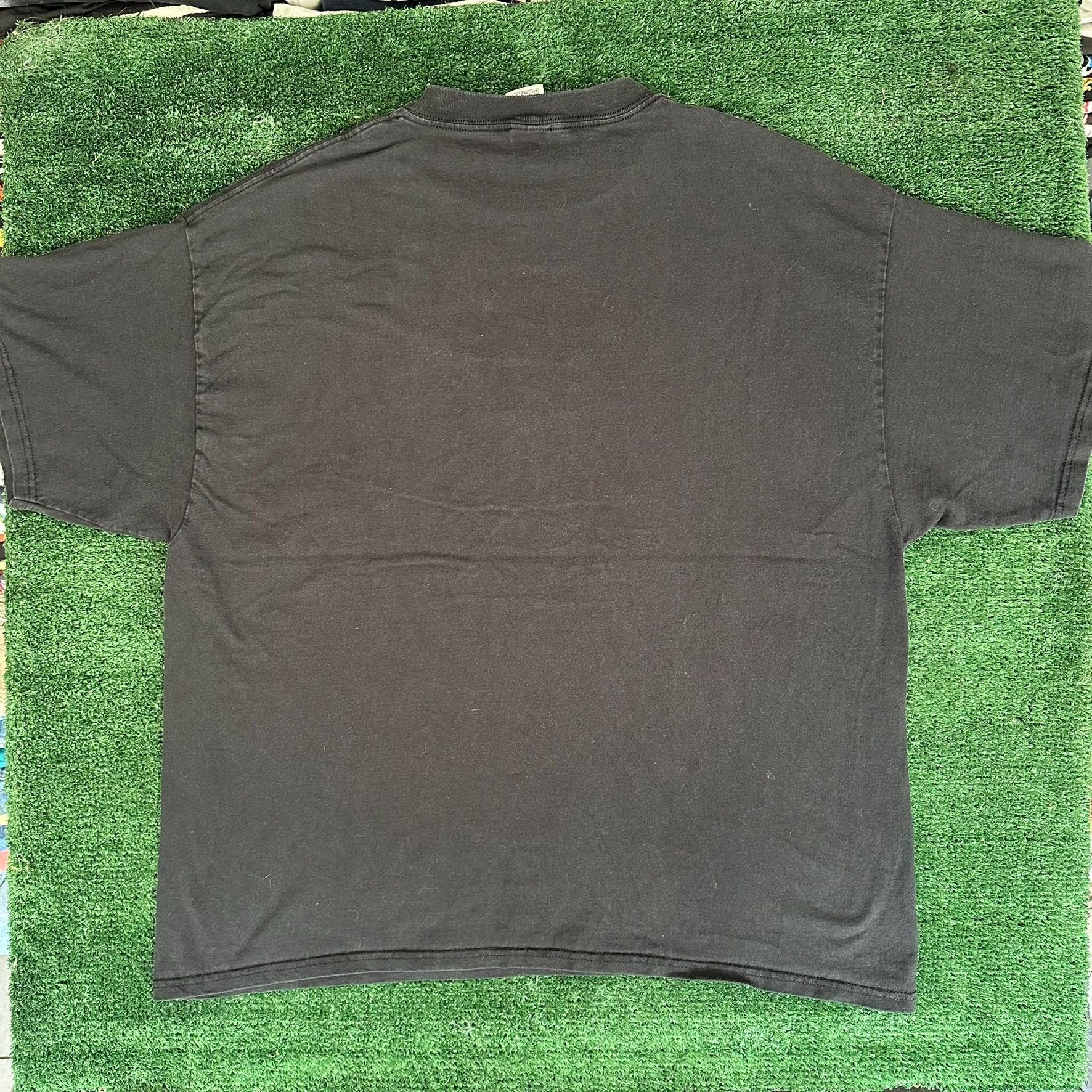 Vintage Vintage Y2K Faded Black T-Shirt Baggy Grunge Punk XXL Smoker Size US XL / EU 56 / 4 - 4 Thumbnail