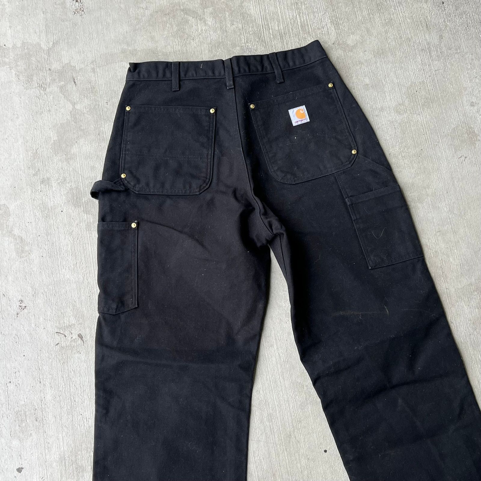 Carhartt × Vintage Carhartt black double knee work wear carpenter pants Size US 31 - 5 Thumbnail