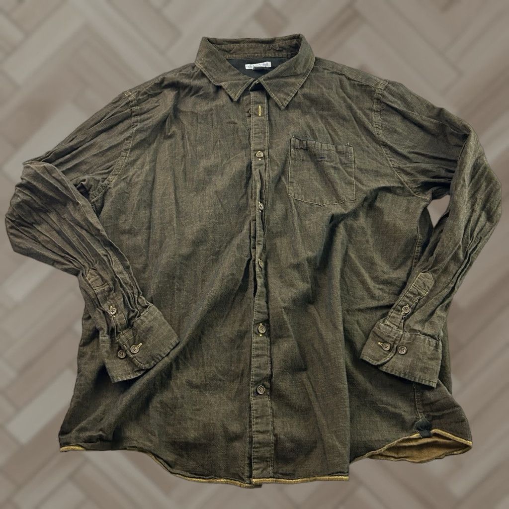 Carbon2Cobalt Carbon 2 Cobalt Long Sleeve Button Front Shirt Men's L Brown Size US L / EU 52-54 / 3 - 1 Thumbnail