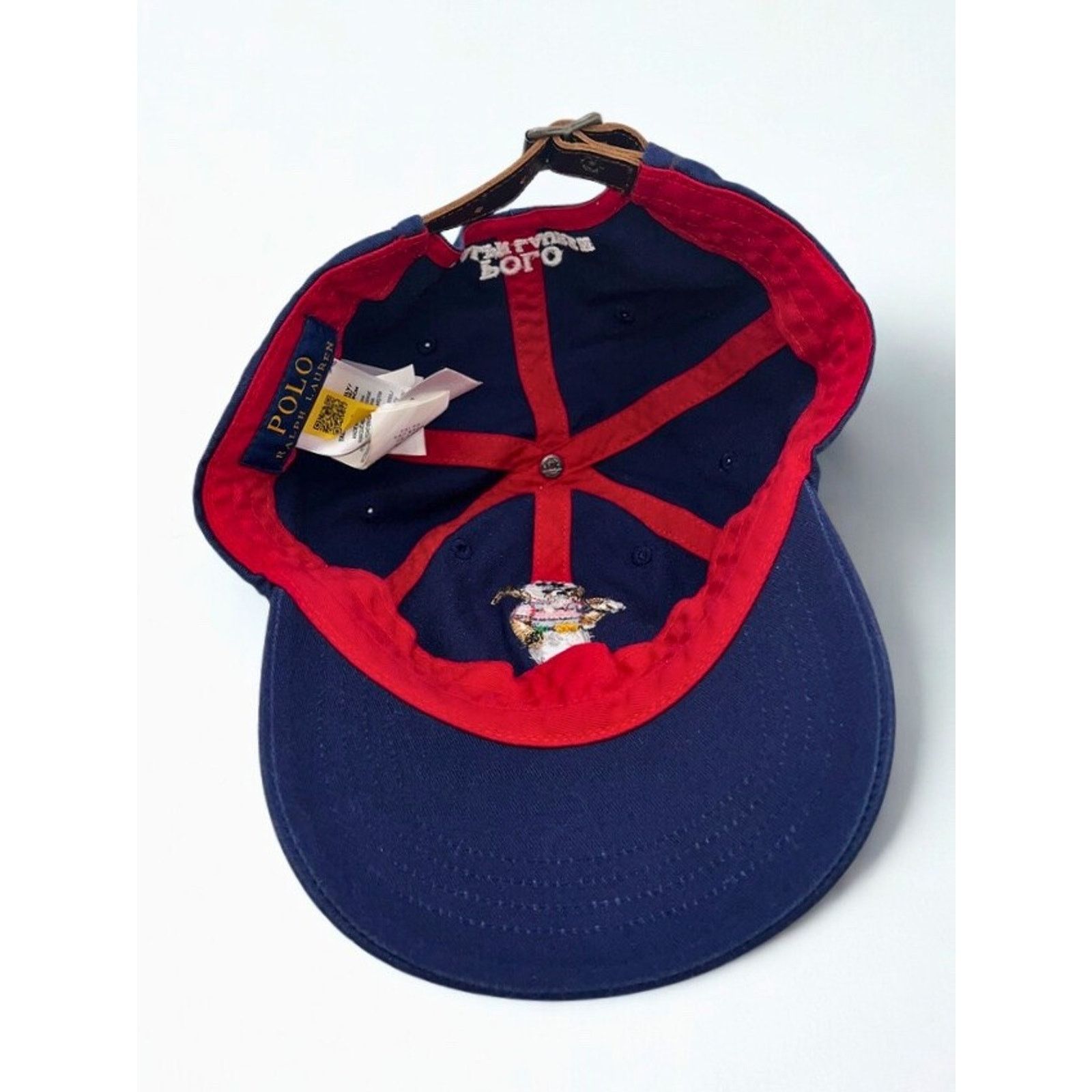 Polo Ralph Lauren Polo Ralph Lauren Polo Bear Baseball Hat Leather Strap Size ONE SIZE - 8 Thumbnail