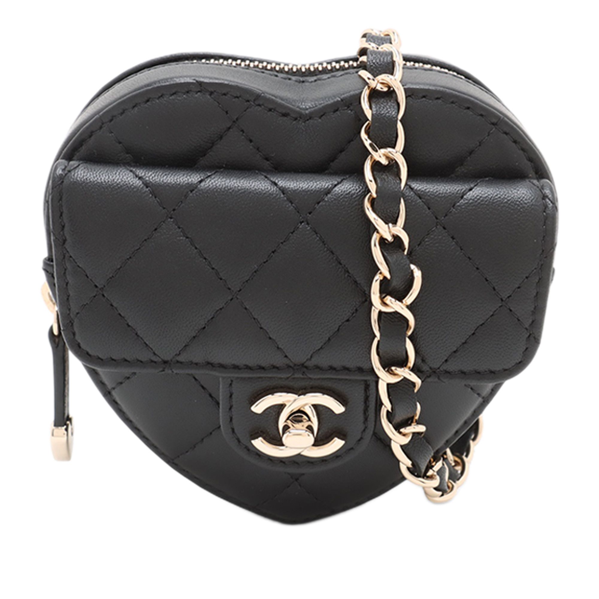 Chanel Mini Lambskin CC in Love Heart Belt Bag