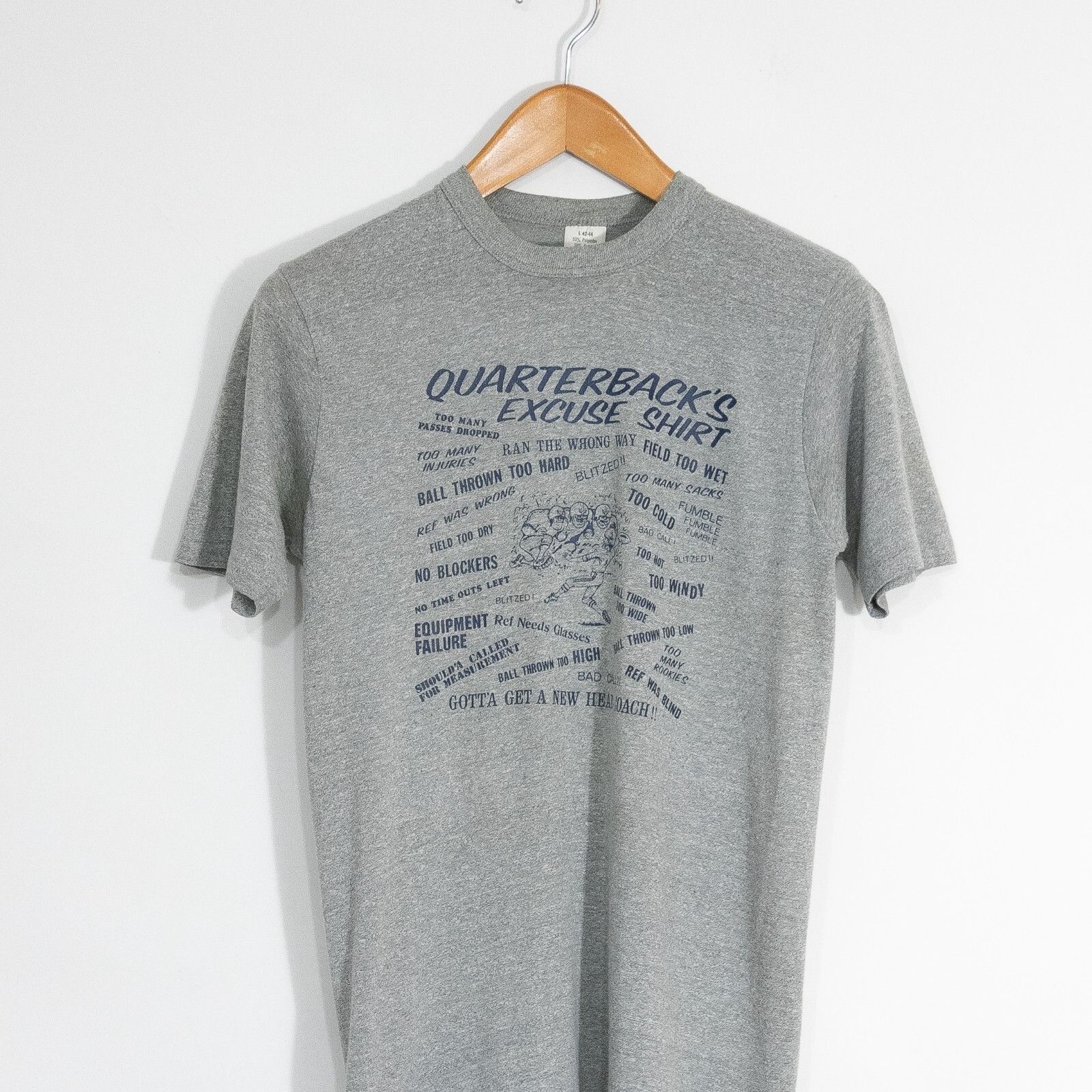 Vintage Vintage 80s Quarterback Funny T Shirt Small - Single Stitch Size US S / EU 44-46 / 1 - 2 Thumbnail