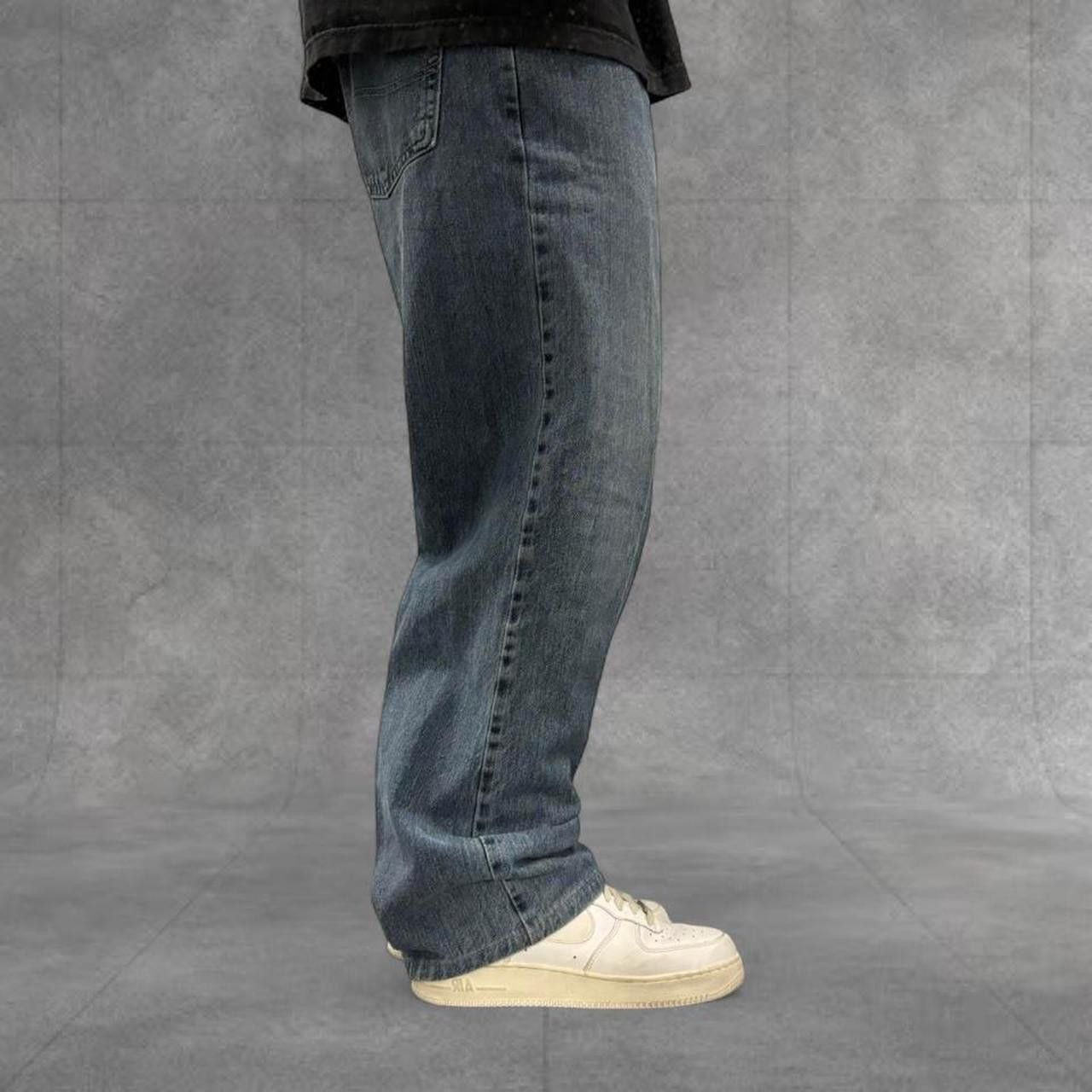 Vintage Crazy Vintage Y2K/2000s Baggy Grunge Dark Wash Relaxed Lee Denim Jeans! Size US 36 / EU 52 - 2 Thumbnail