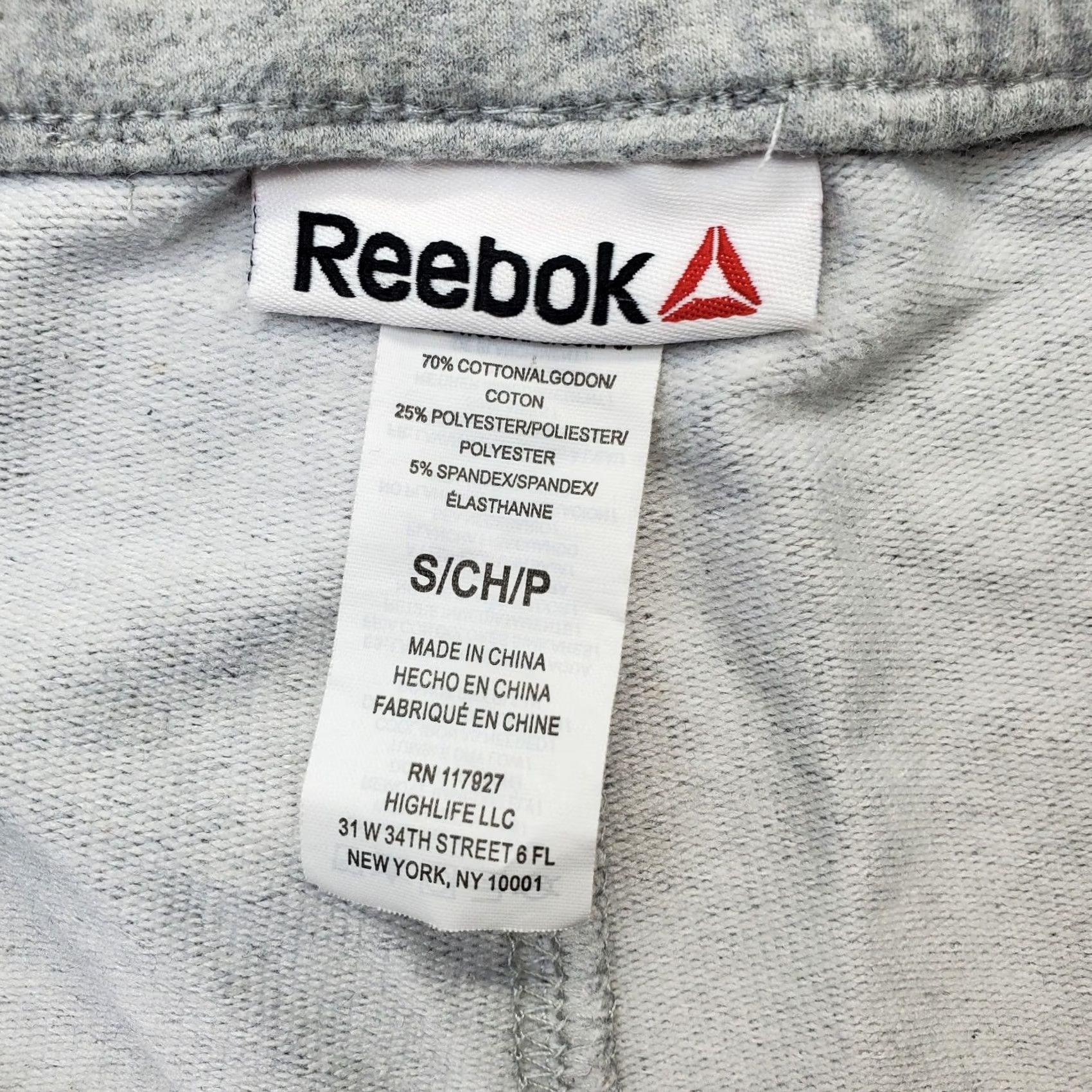 Reebok Reebok Jogger Pants Womens S Gray Tapered Leg Script Logo Drawstring Waist Size 28" / US 6 / IT 42 - 7 Thumbnail