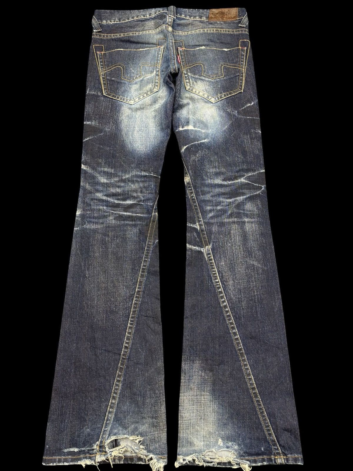 Tornado Mart 💥Archval SuperFlare💥Tornado Mart Artisanal Fade Denim F912 Size US 34 / EU 50 - 2 Thumbnail