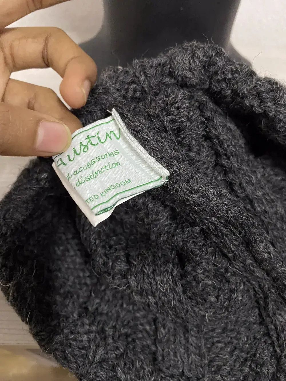 Japanese Brand × Vintage Stuart Austin Plain Knit Beanie Hat Size ONE SIZE - 6 Thumbnail