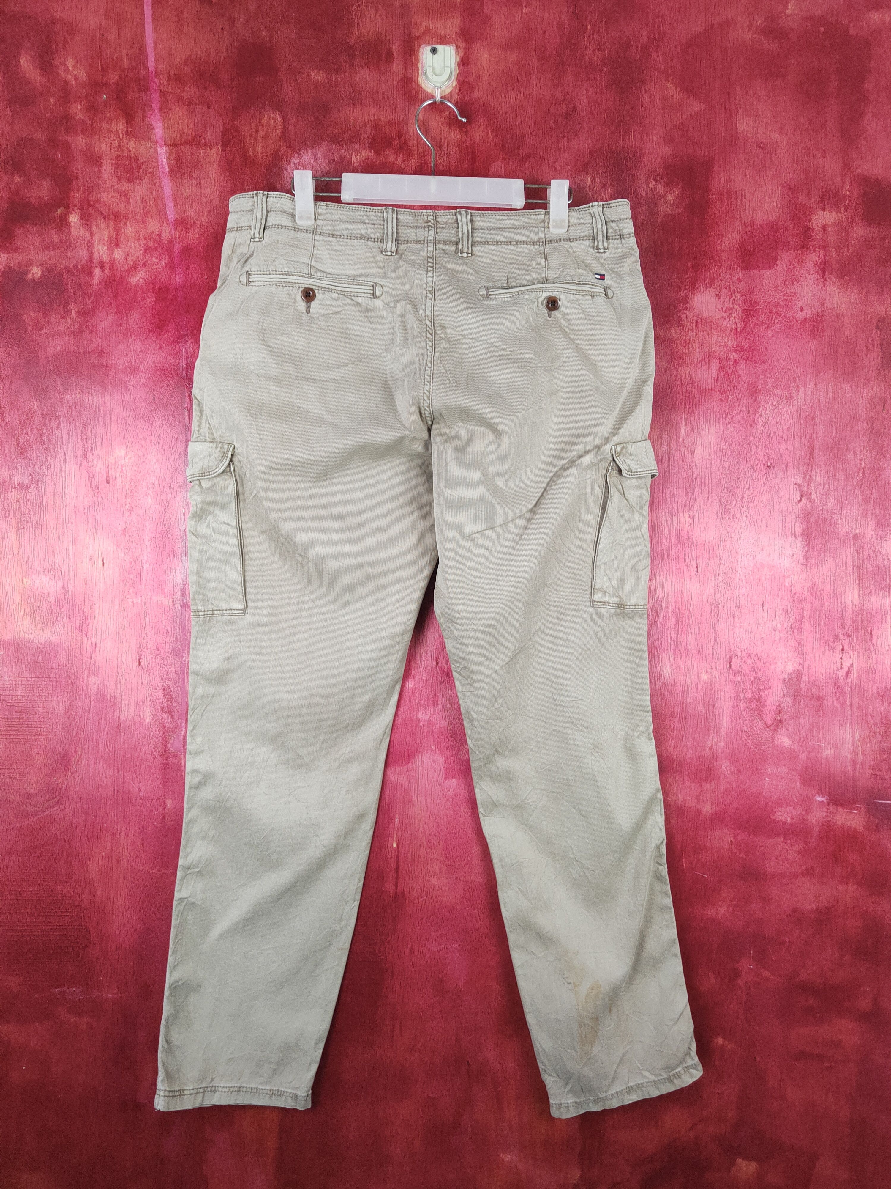 Japanese Brand Tommy Hilfiger Beige Faded Multipocket Cargo Pants #S1326 Size US 34 / EU 50 - 8 Thumbnail