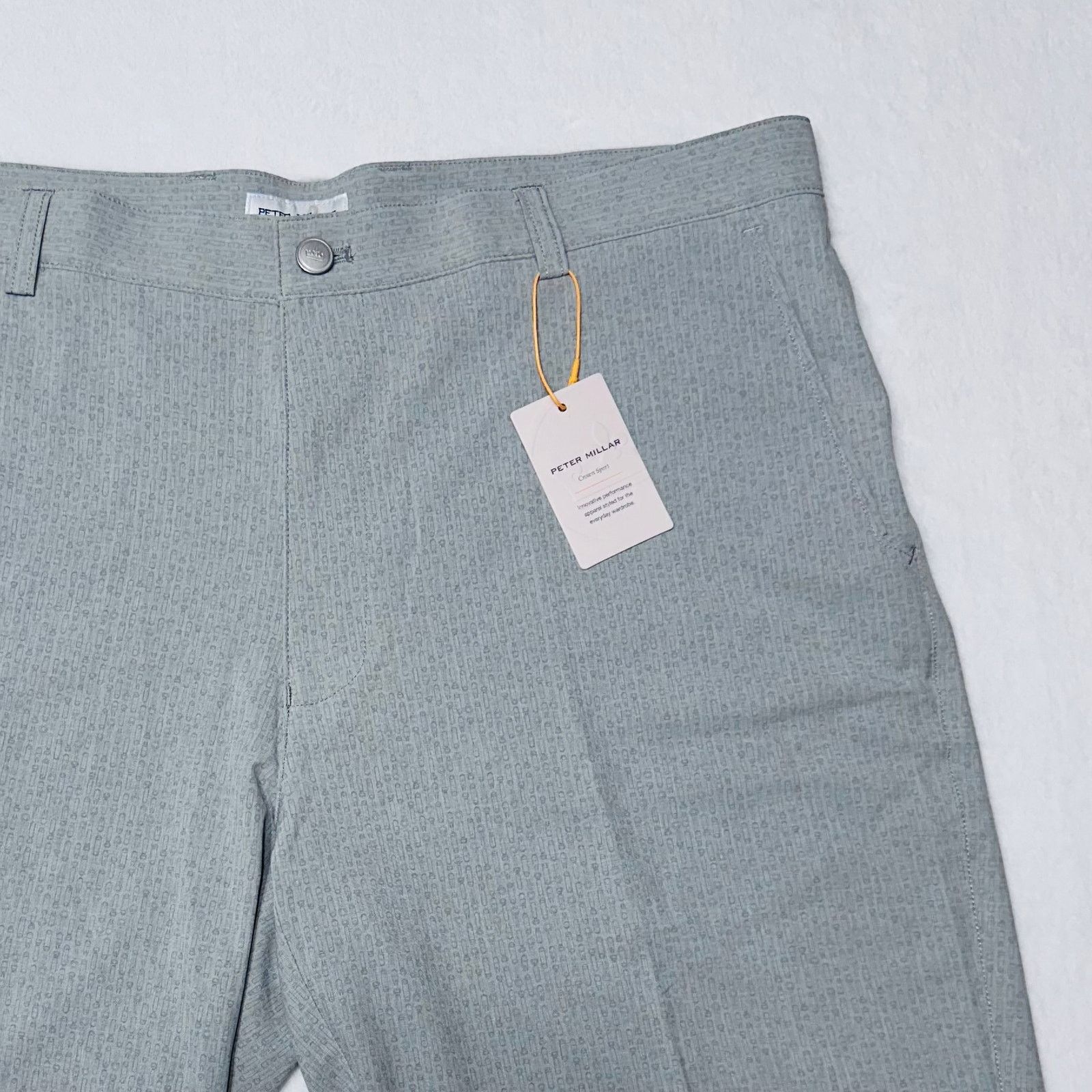 Peter Millar Peter Millar CS Men’s 36 Grey Quick Dry Hybrid Golf Shorts Size US 36 / EU 52 - 3 Thumbnail