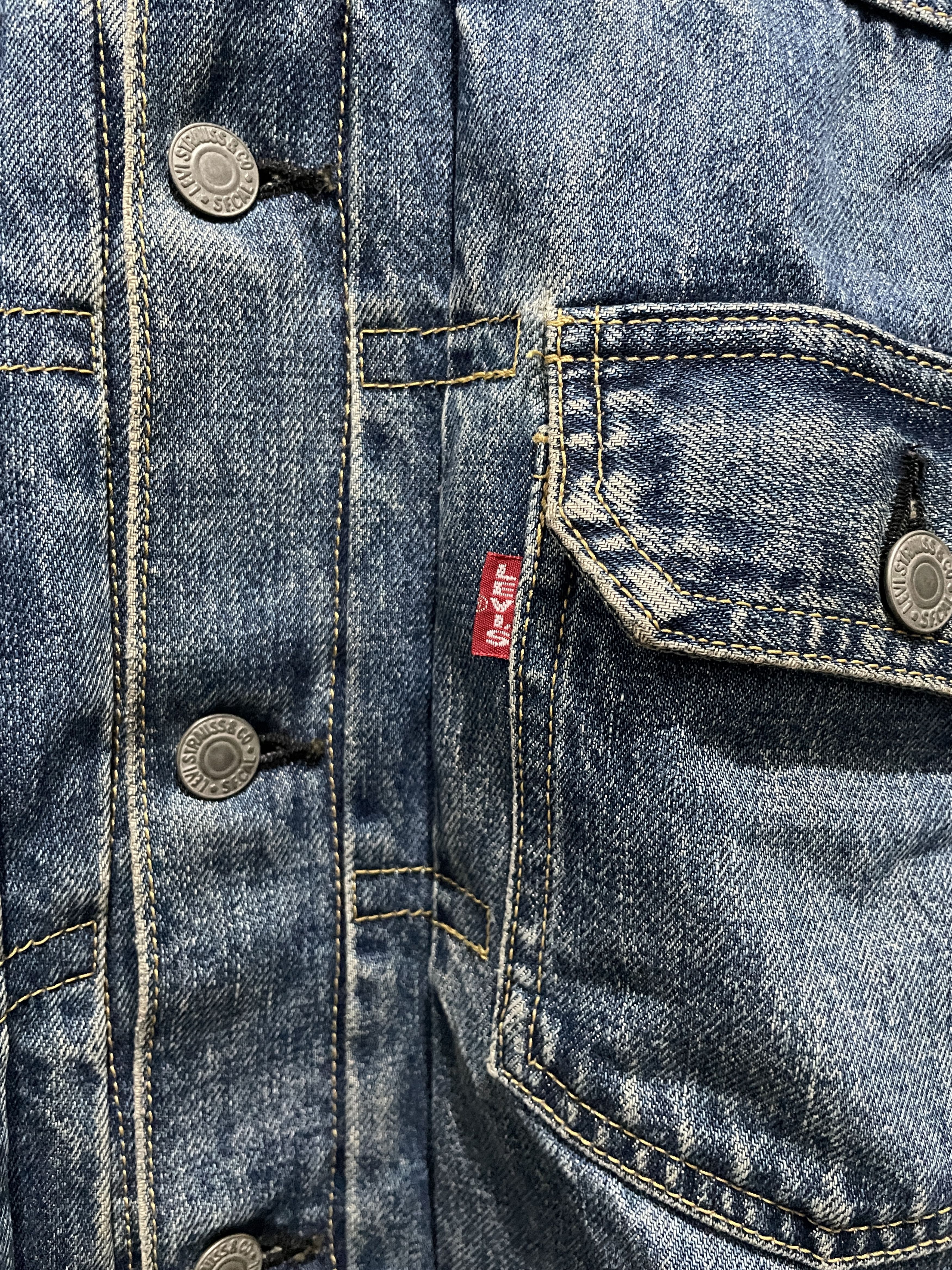 Levi's Rare 90s Levi's Type 2 Denim Indigo Jacket Size US M / EU 48-50 / 2 - 2 Thumbnail