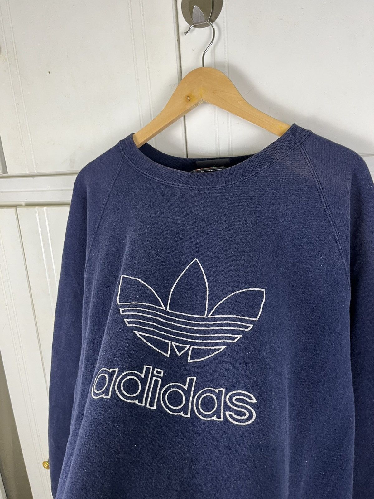 Adidas × Vintage Vintage Adidas Trefoil Crewneck Size US M / EU 48-50 / 2 - 6 Thumbnail