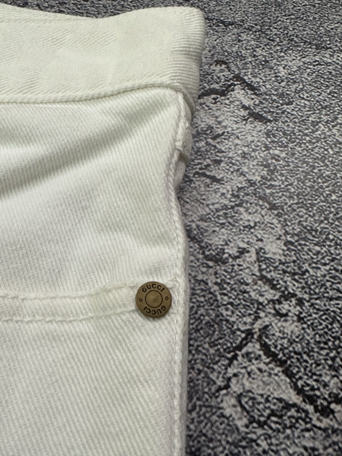 Gucci Vintage Gucci Anchor Sailor White Bootcut Jeans IT 42 Size 28" / US 6 / IT 42 - 15 Thumbnail