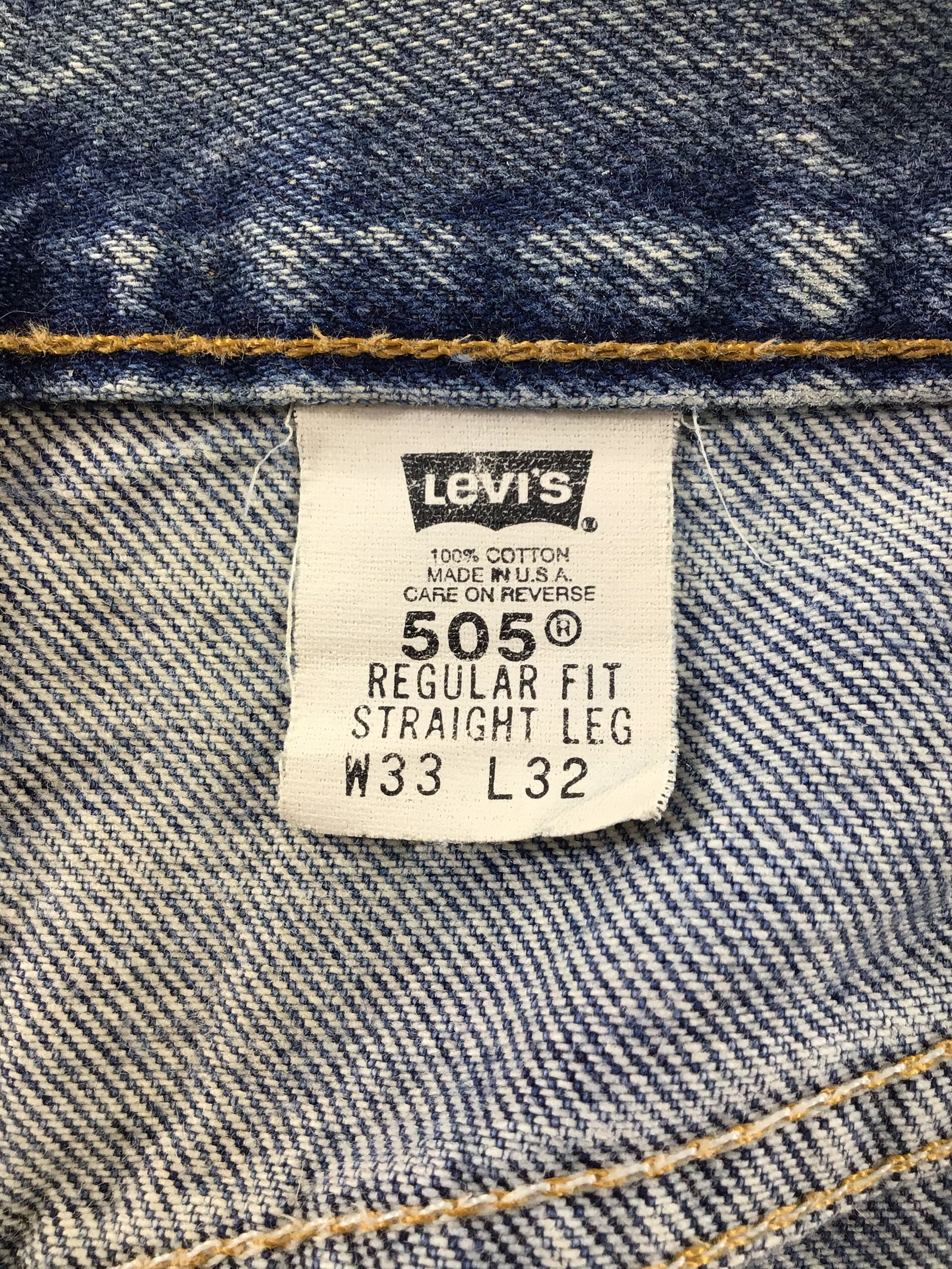 Levi's × Vintage Vintage 90s Levis 505 Jeans-JM428 Size US 33 - 10 Thumbnail