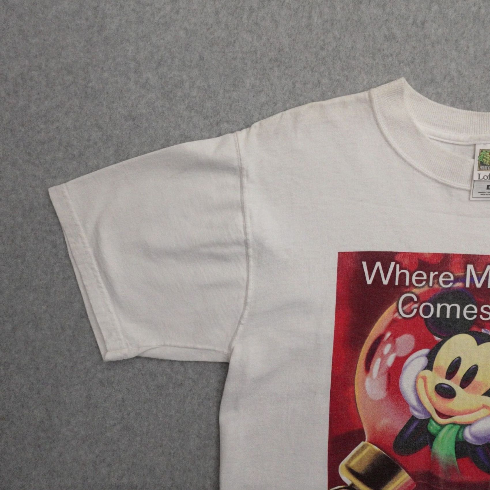 Disney VINTAGE Disney Tshirt Adult Medium Mickey Mouse 90s Where Magic Comes Size US M / EU 48-50 / 2 - 5 Thumbnail