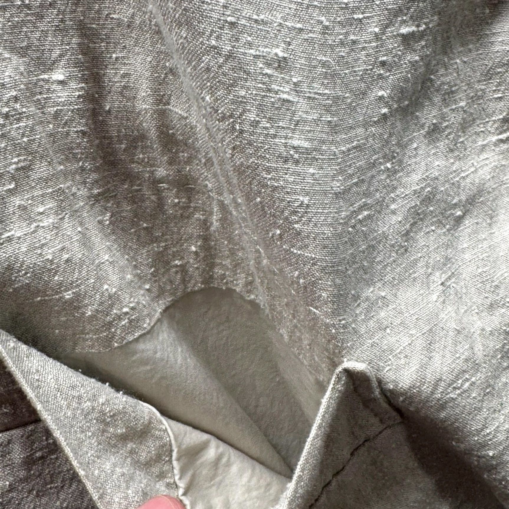 Vintage KristenseN DU NORD Blazer Womens 3 Beige Linen Silk Oversized Jacket Italy Size XS / US 0-2 / IT 36-38 - 4 Thumbnail