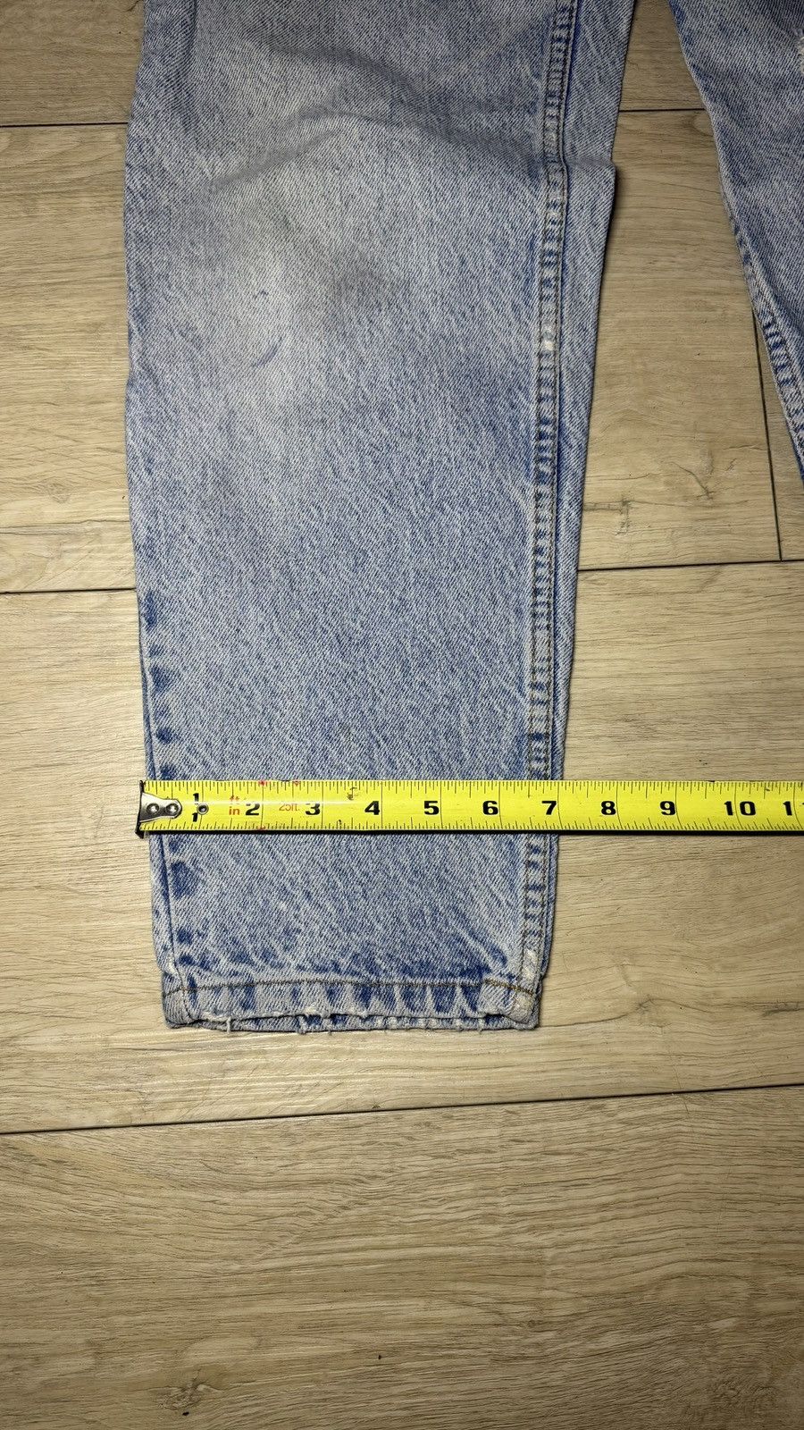 Levi's Vintage Thrashed 1990s Levi’s 550 Student Orange Tab Denim Size 28" / US 6 / IT 42 - 7 Thumbnail