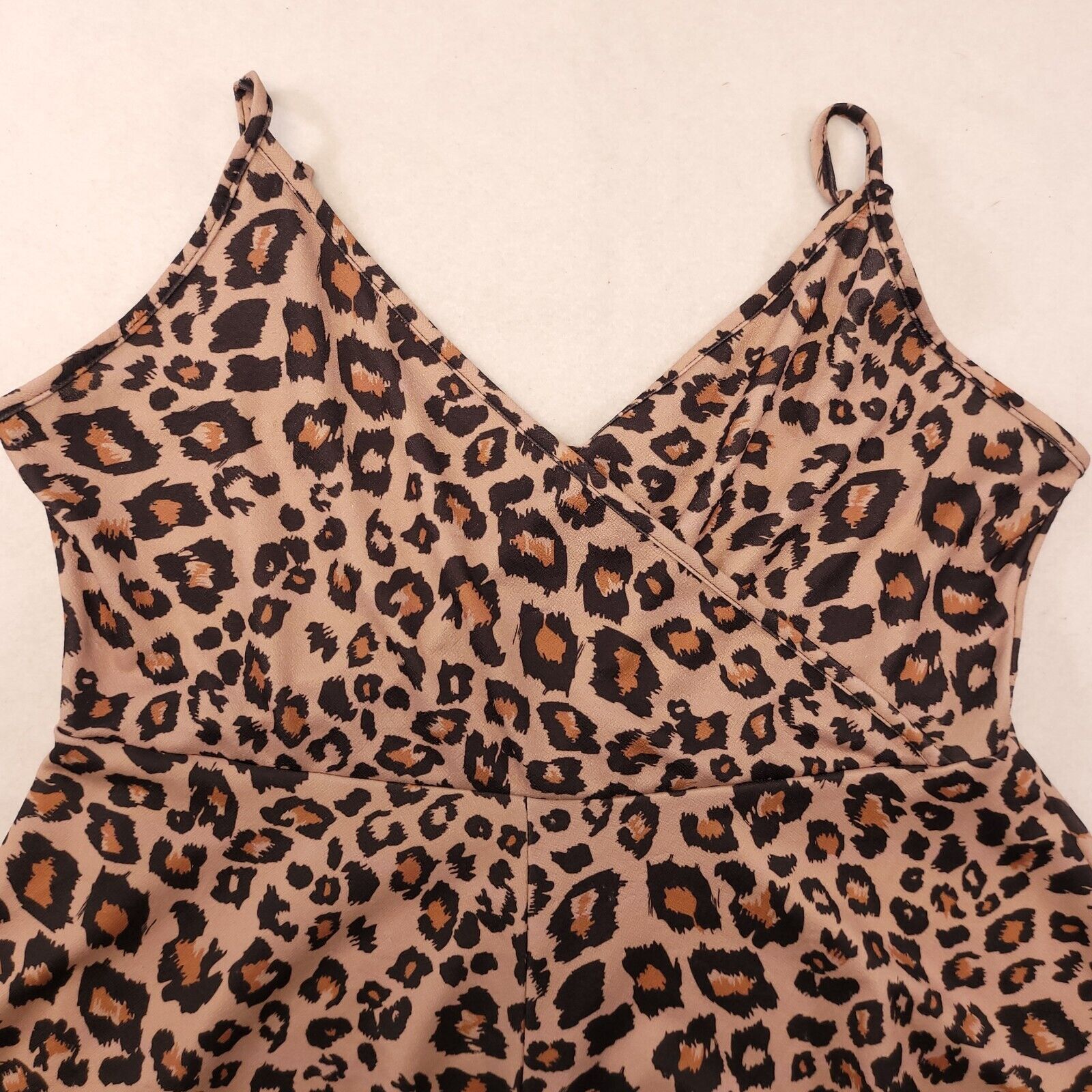 Boohoo Boohoo Casual One Piece Women Size 14 Cheetah Print Beige Size XL / US 12-14 / IT 48-50 - 1 Thumbnail