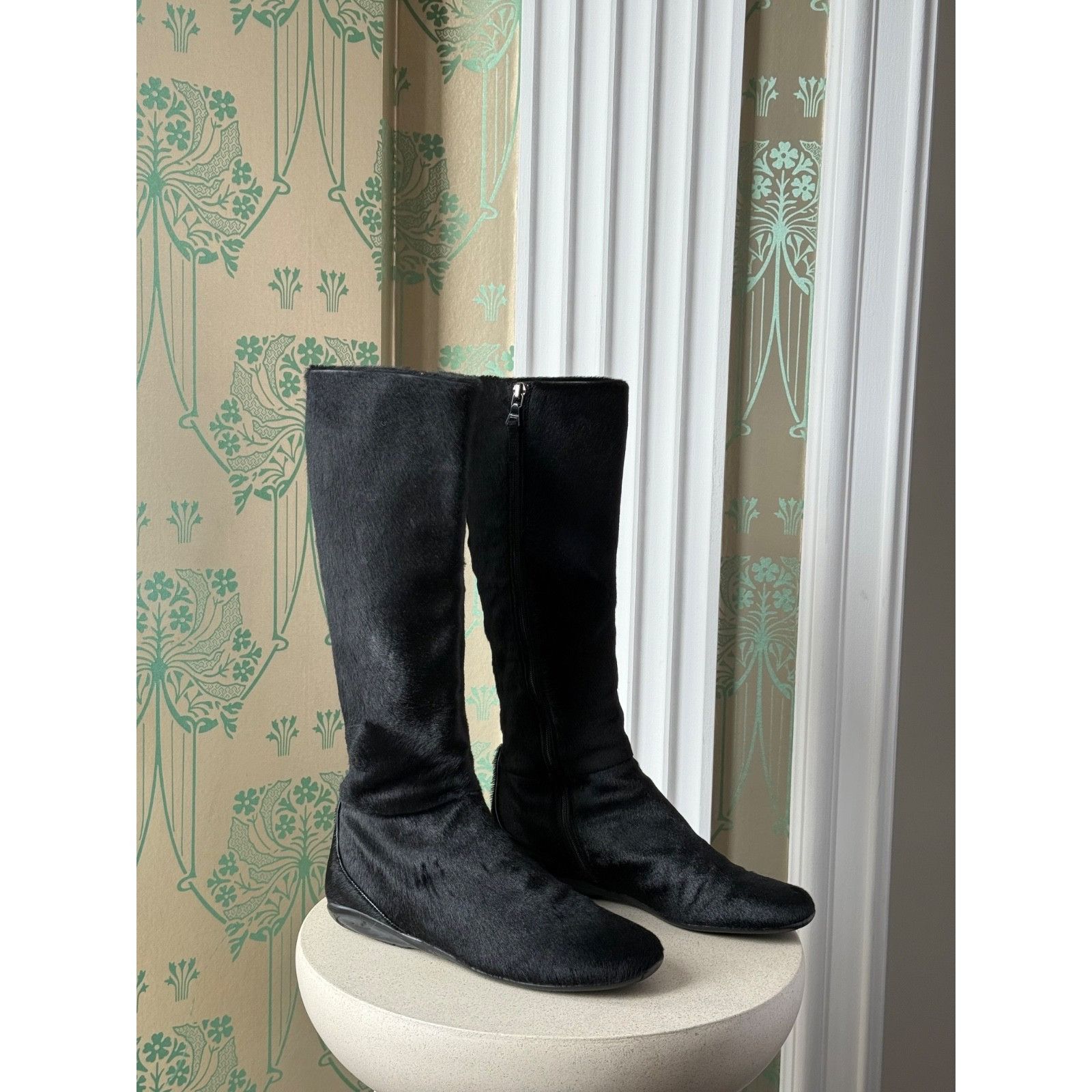 Prada Vintage Prada Pony Style Calfskin Riding Boots 36 / 6 Size US 6 / IT 36 - 2 Thumbnail