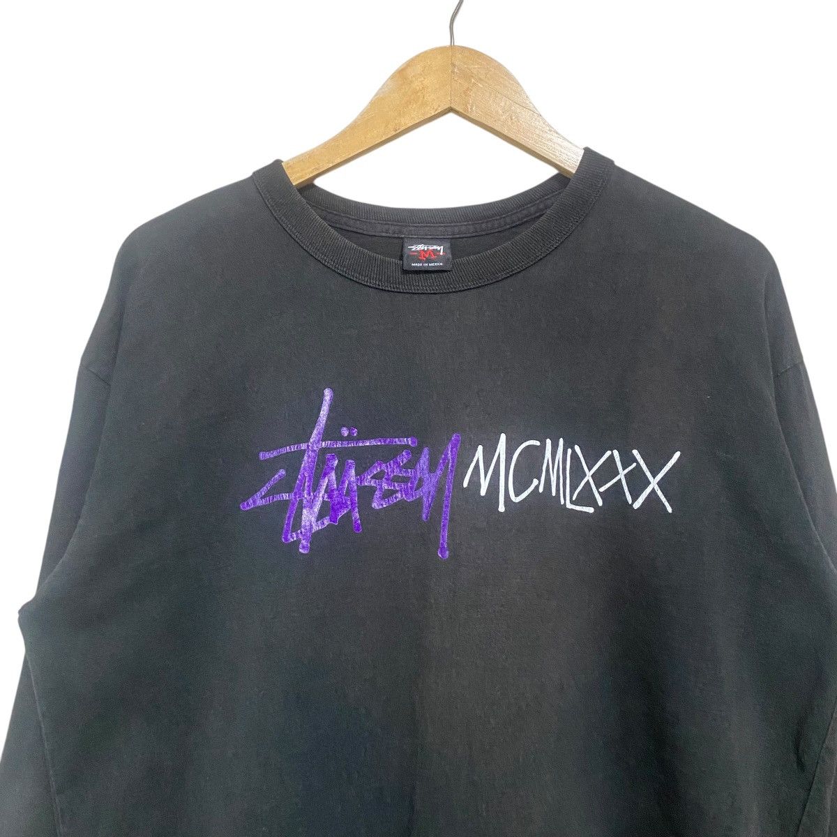 Stussy Vintage Stussy MCMLXXX Sunfaded Longsleeve Shirt Oversized Size US M / EU 48-50 / 2 - 3 Thumbnail