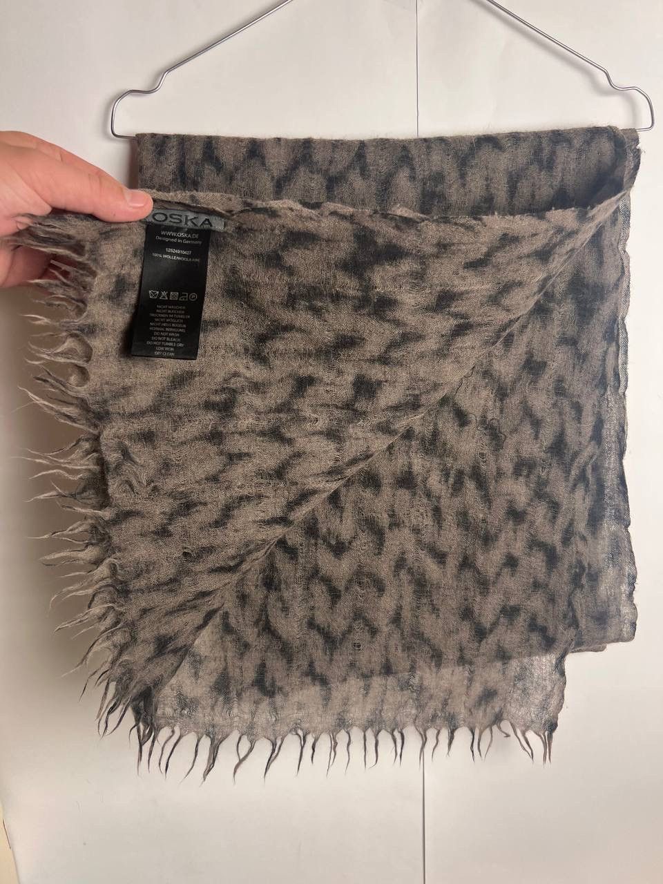 Japanese Brand Oska Wool Scarf Size ONE SIZE - 4 Thumbnail
