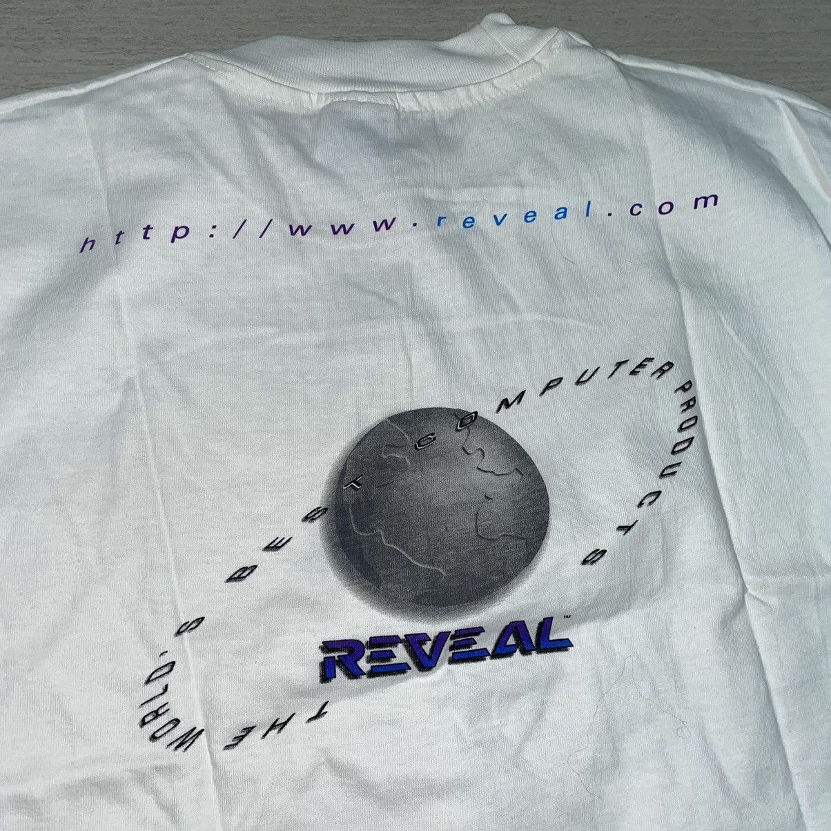 Vintage Vintage Reveal Computers Single Stitch T-shirt Size US XL / EU 56 / 4 - 3 Thumbnail