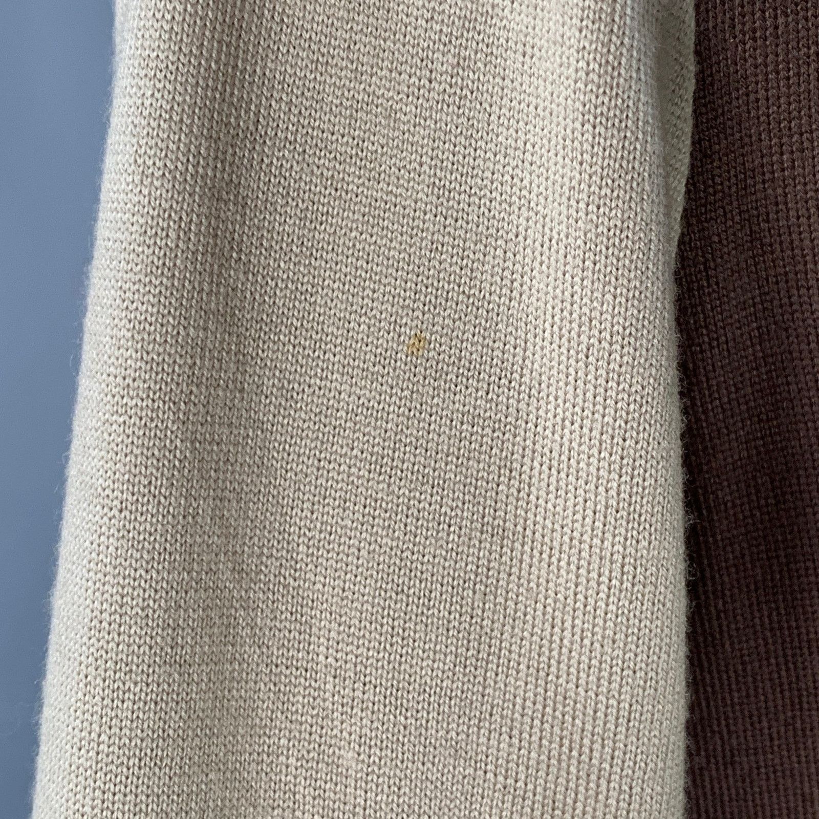 Celine CELINE Size M Brown Beige Color Block 2 Pockets Cardigan Size M / US 6-8 / IT 42-44 - 5 Thumbnail