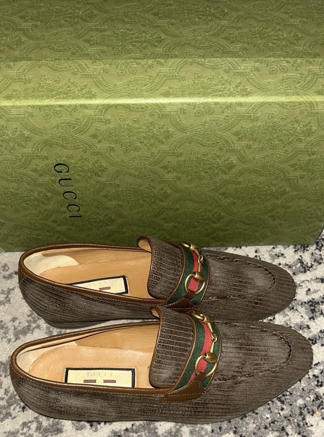 Gucci Gucci Horsebit Detail Corduroy Moccasin Lanzo Stretch Loafer Size US 7 / EU 40 - 4 Thumbnail