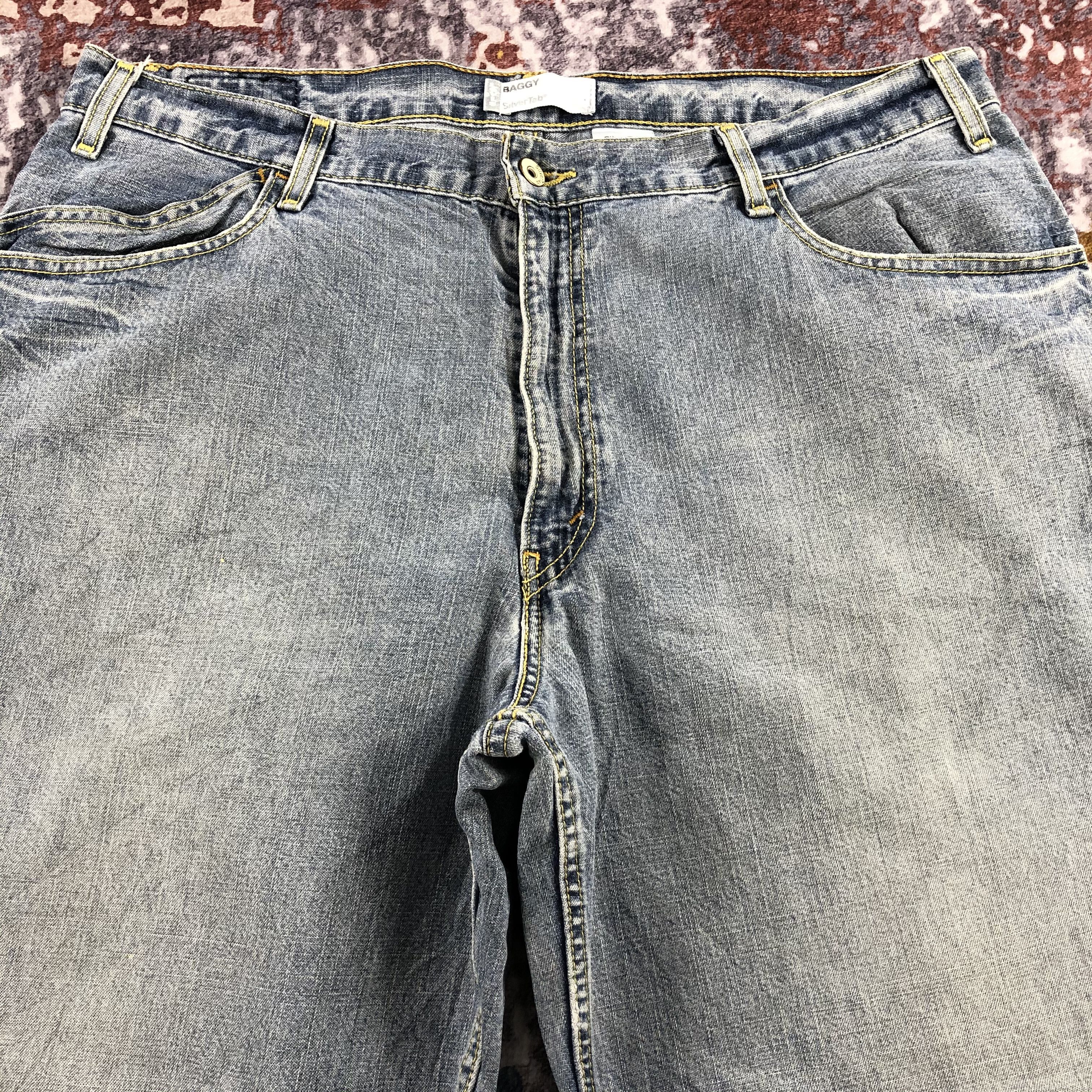 Levi's × Vintage Vintage Levis Silver Tab Baggy Jeans-JM2678 Size US 39 - 3 Thumbnail