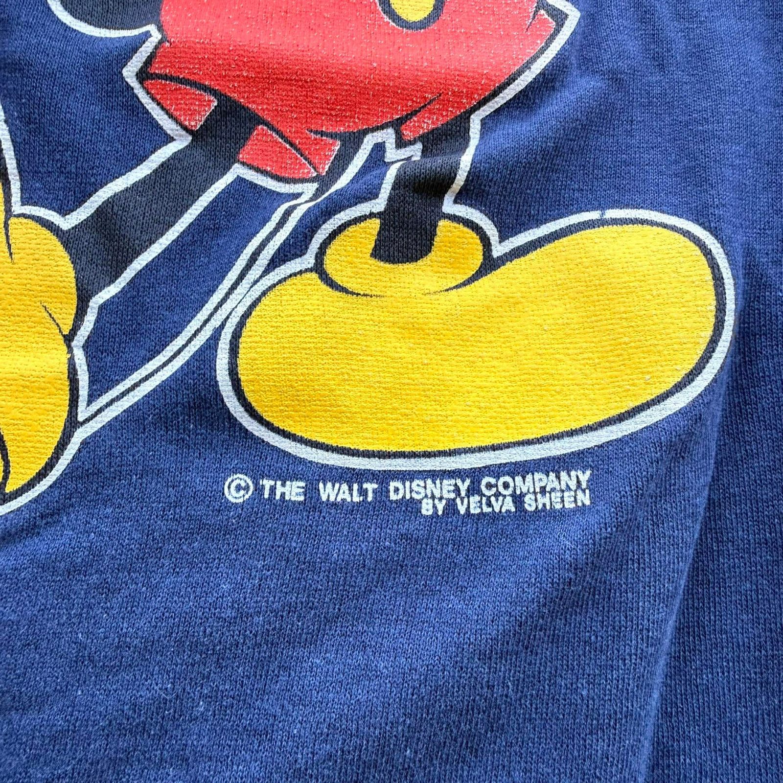Velva Sheen VTG 80s Mickey Mouse Florida Sweatshirt Velva Sheen XL Size US XL / EU 56 / 4 - 8 Thumbnail