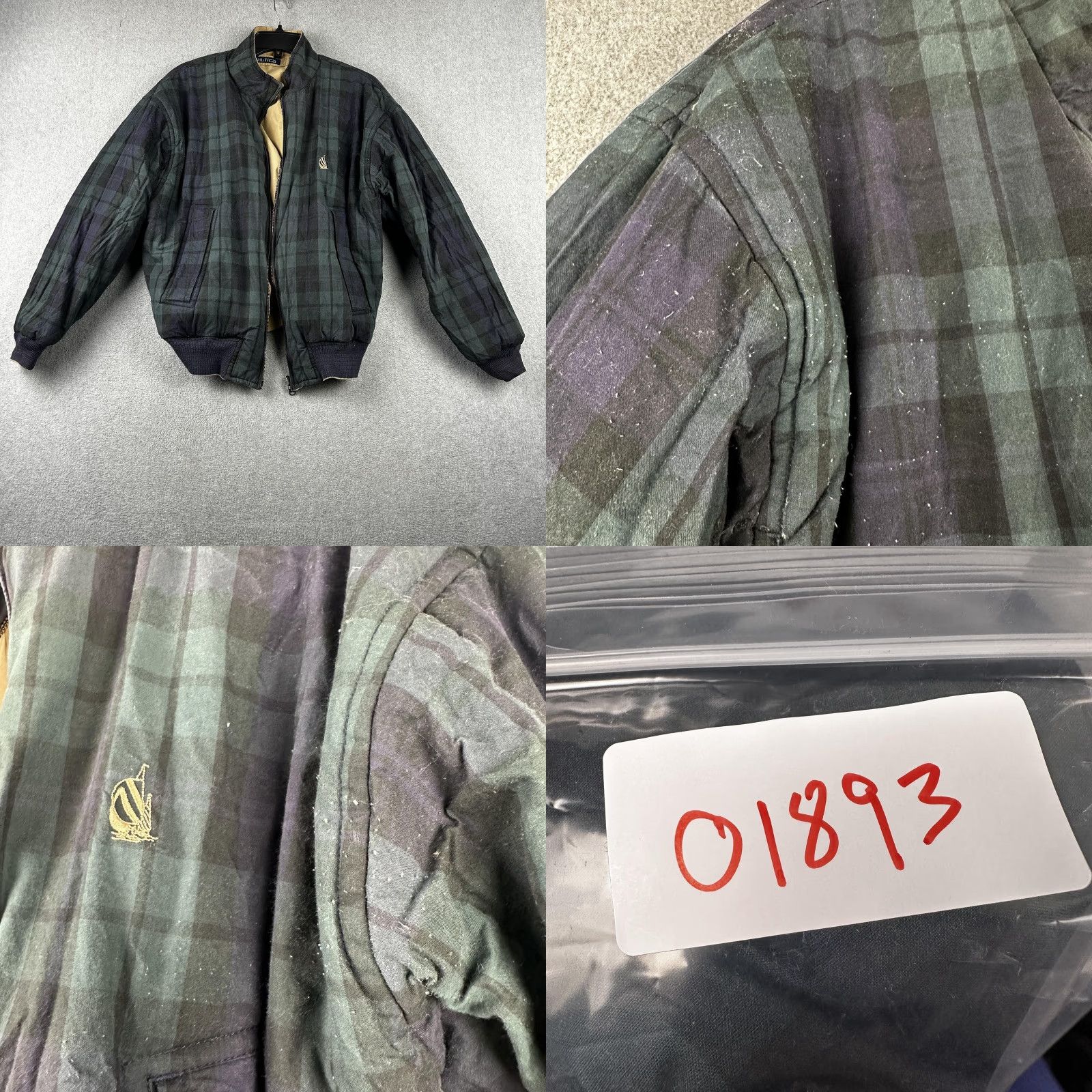 Nautica VINTAGE Nautica Jacket Mens M Khaki Reversible Bomber Blackwatch Plaid 90s Size US M / EU 48-50 / 2 - 9 Thumbnail
