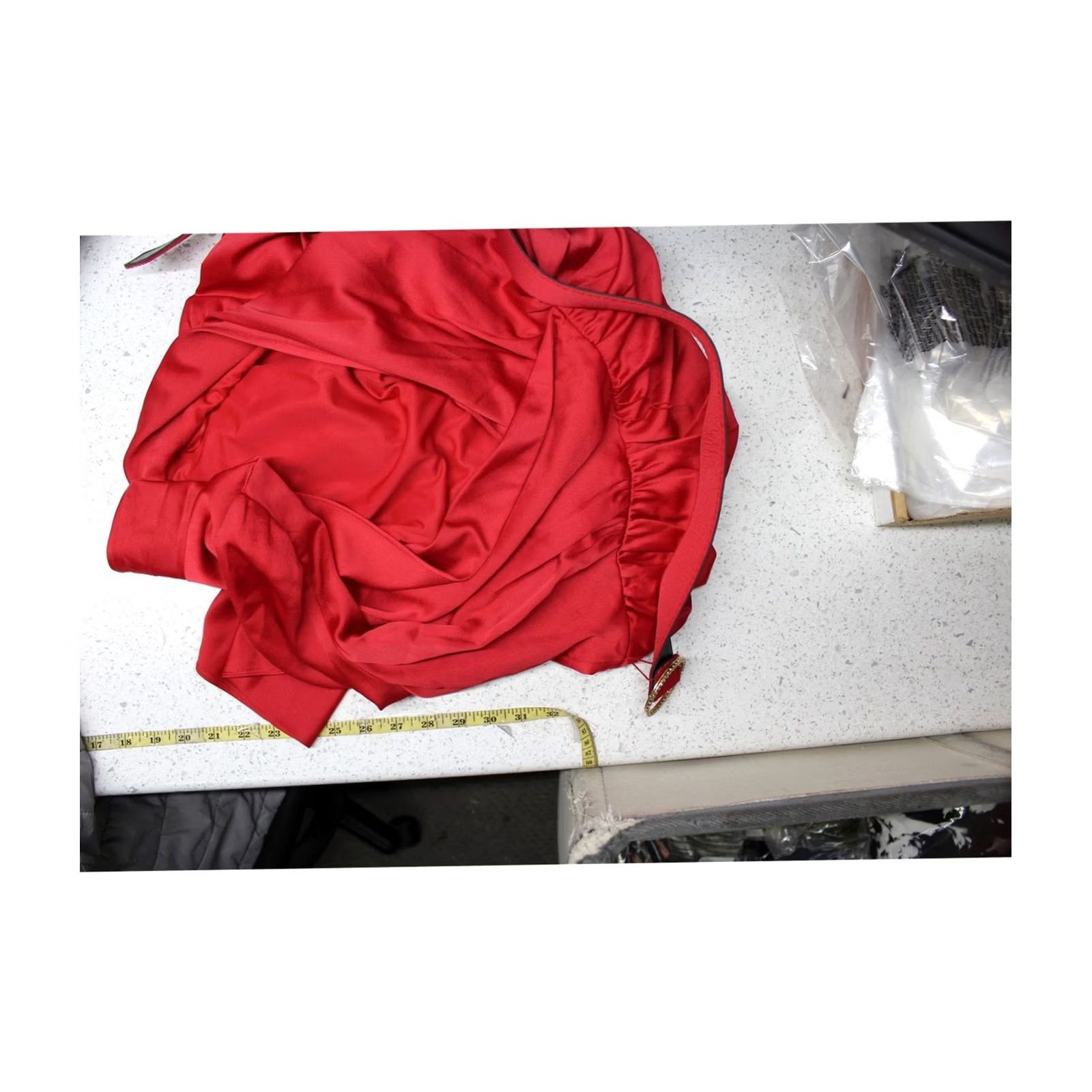Vintage Taylor Womens Belted A-line Dress, red, 12 Size XL / US 12-14 / IT 48-50 - 2 Thumbnail