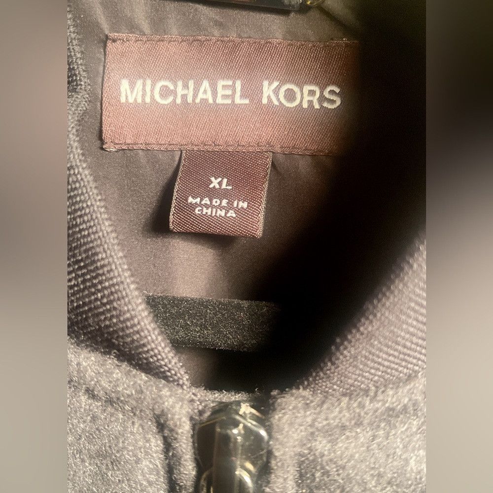 Michael Kors Michael Kors grey/black full zipper 2 pcket long jacket Size US XL / EU 56 / 4 - 4 Thumbnail