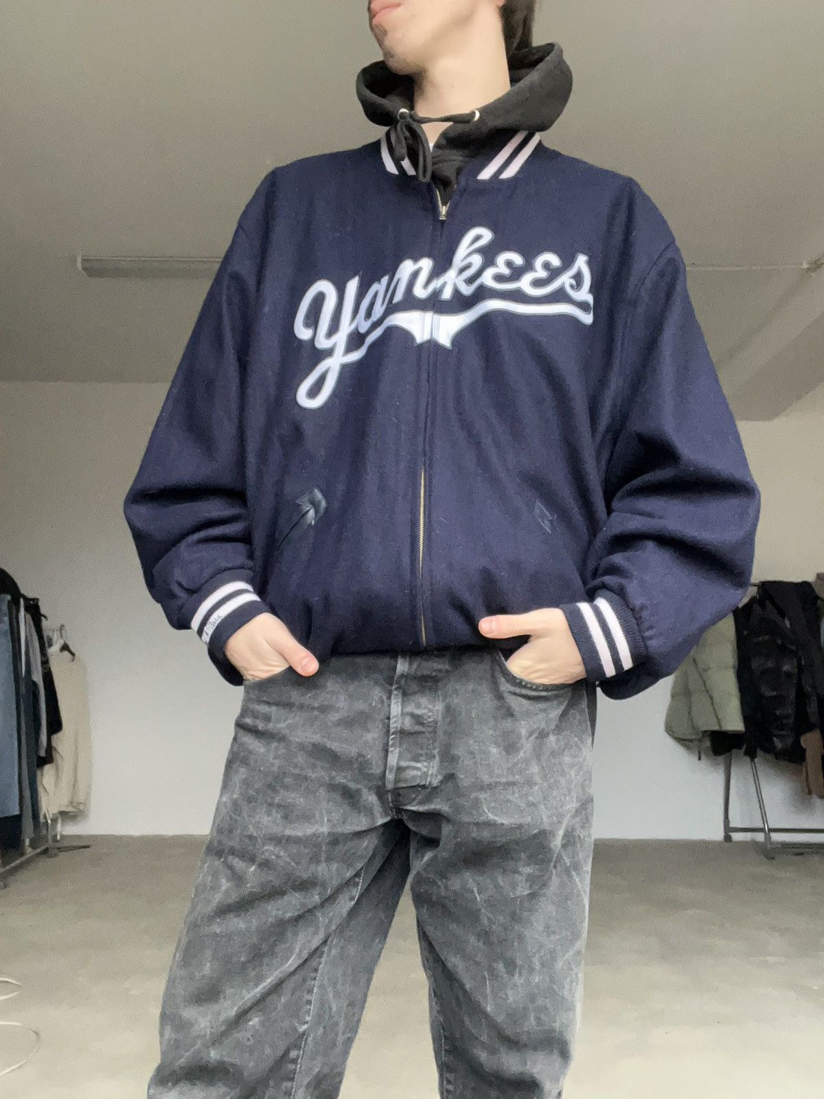 Cooperstown Collection Vintage Yankees wool bomber jacket Cooperstown collection Size US XXL / EU 58 / 5 - 9 Thumbnail