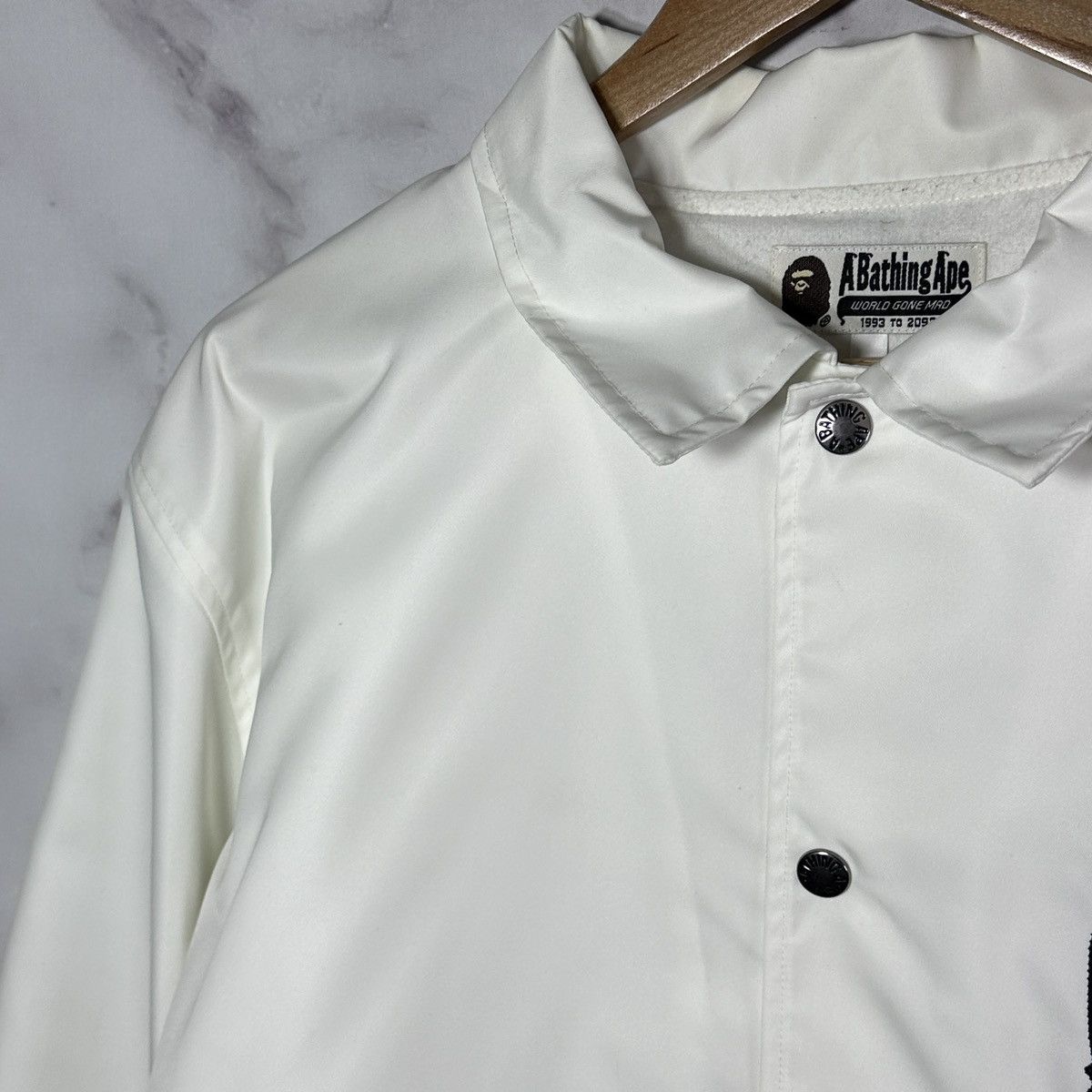 Bape Majestic White Coach Jacket Size US XXL / EU 58 / 5 - 5 Thumbnail