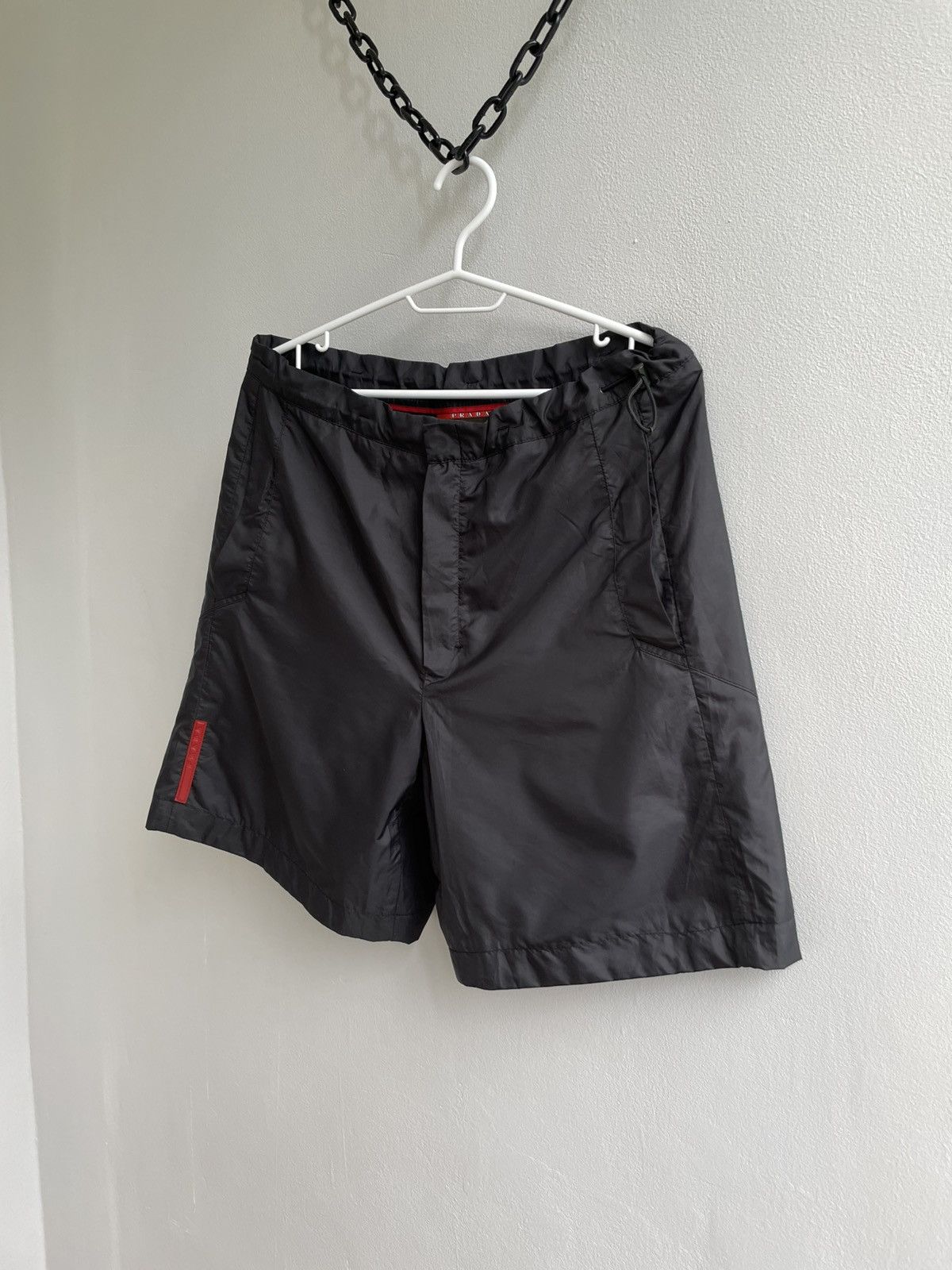 Prada Prada Red Tab Nylon Shorts Cropped Breeches Custom Size US 32 / EU 48 - 2 Thumbnail